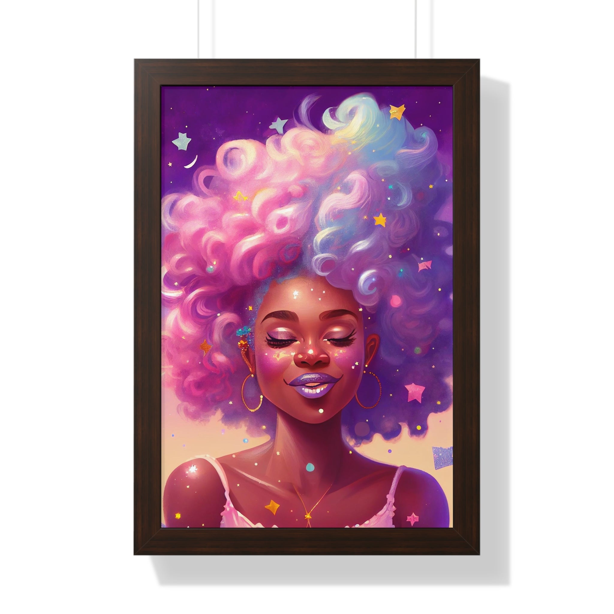 "BLACK GIRL MAGIC" Framed Vertical Poster