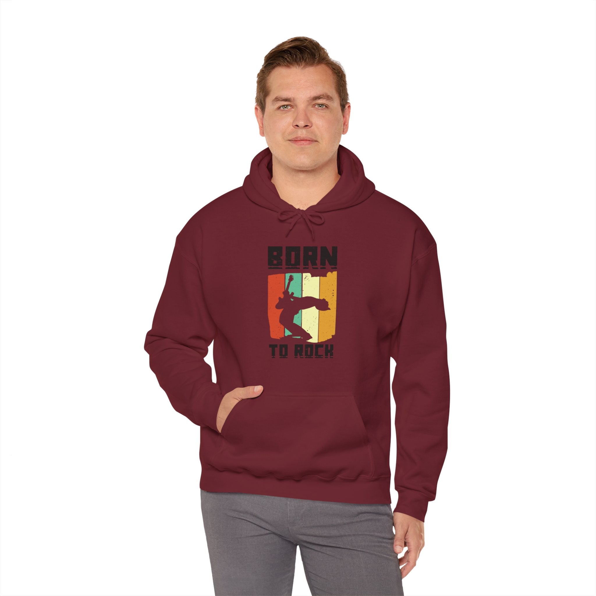 "Born To Rock"  Unisex Heavy Blend™ Hooded Sweatshirt