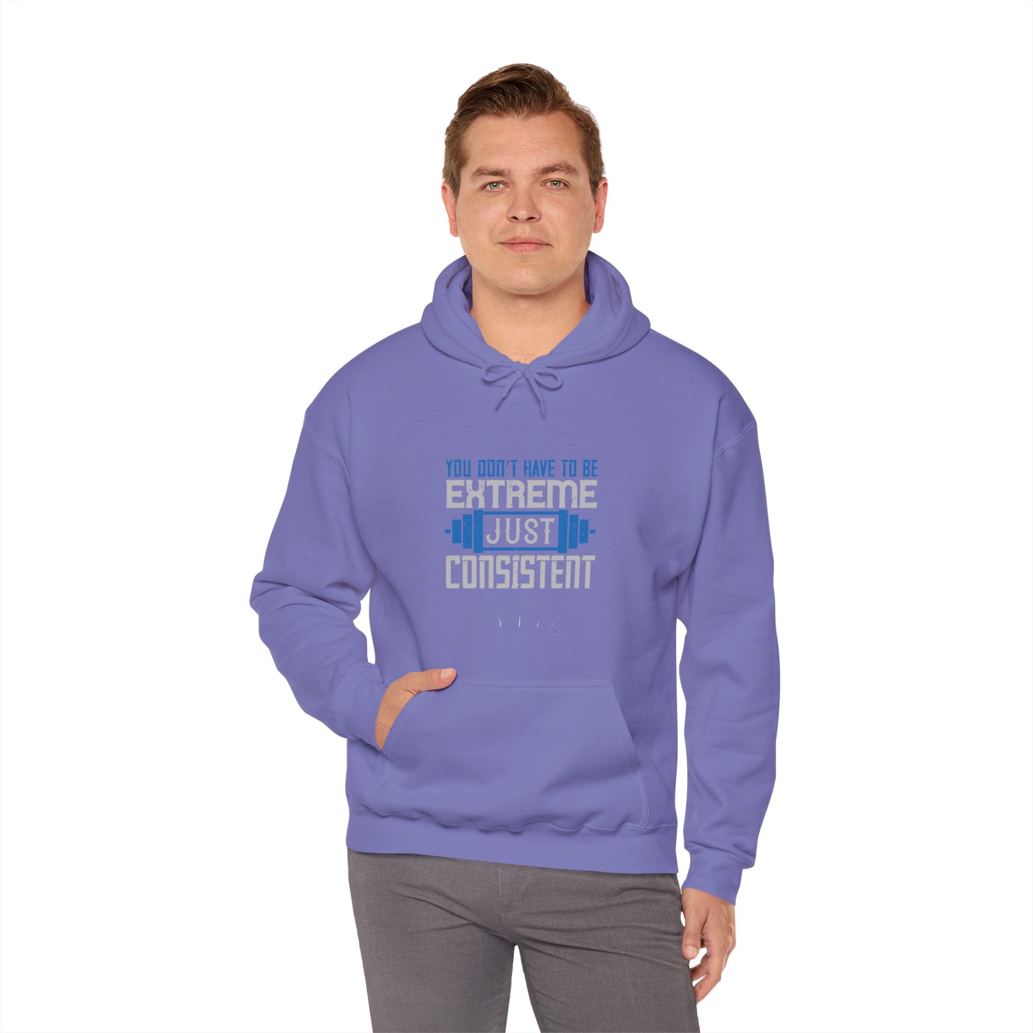 "You don’t have to be extreme, just consistent" Unisex Heavy Blend™ Hooded Sweatshirt