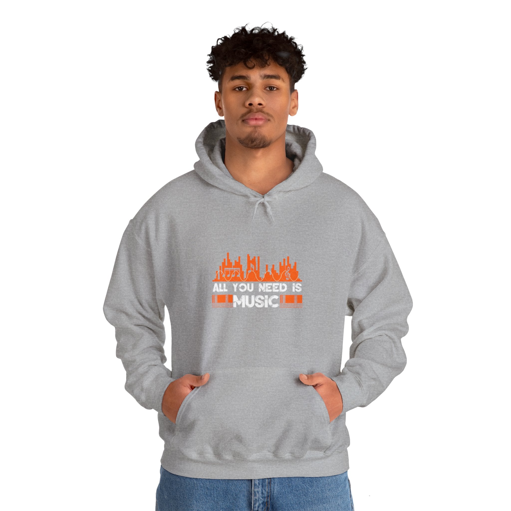 "All You Need Is Music" Unisex Heavy Blend™ Hooded Sweatshirt