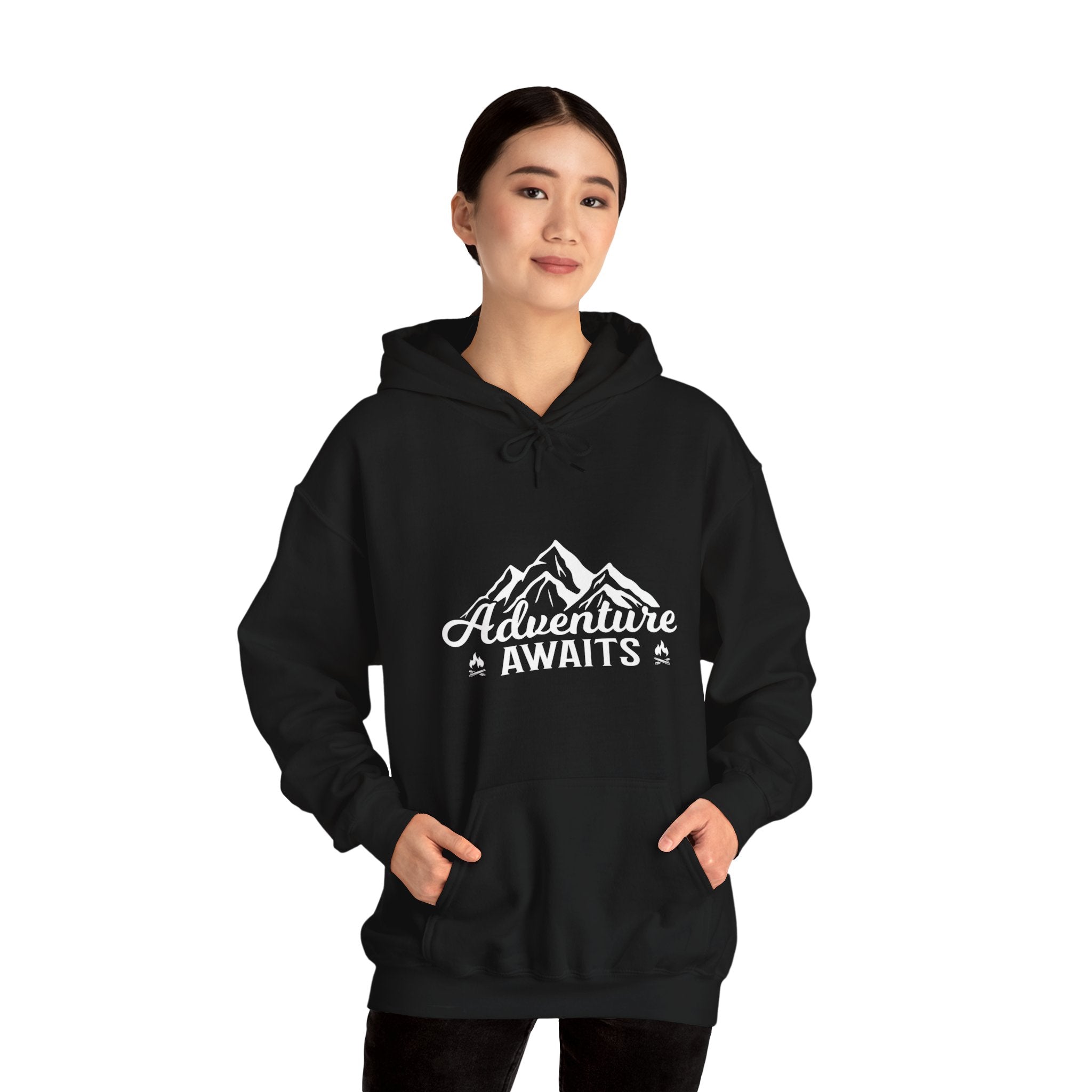 "Adventure Awaits" Unisex Heavy Blend™ Hooded Sweatshirt