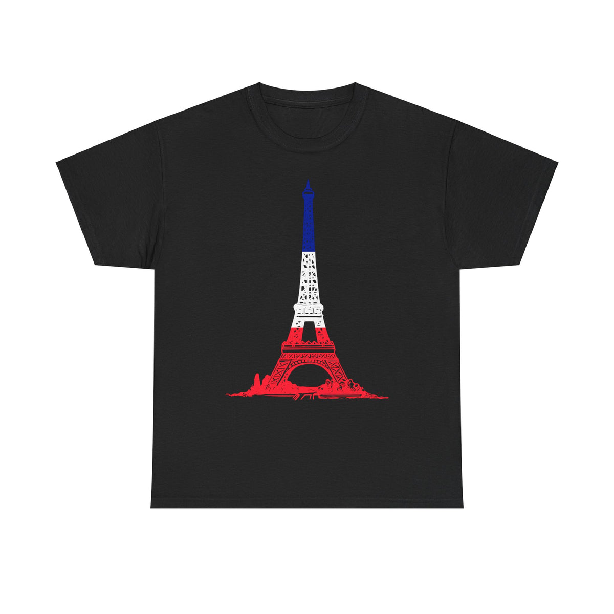 Eiffel Tower Unisex Heavy Cotton Tee