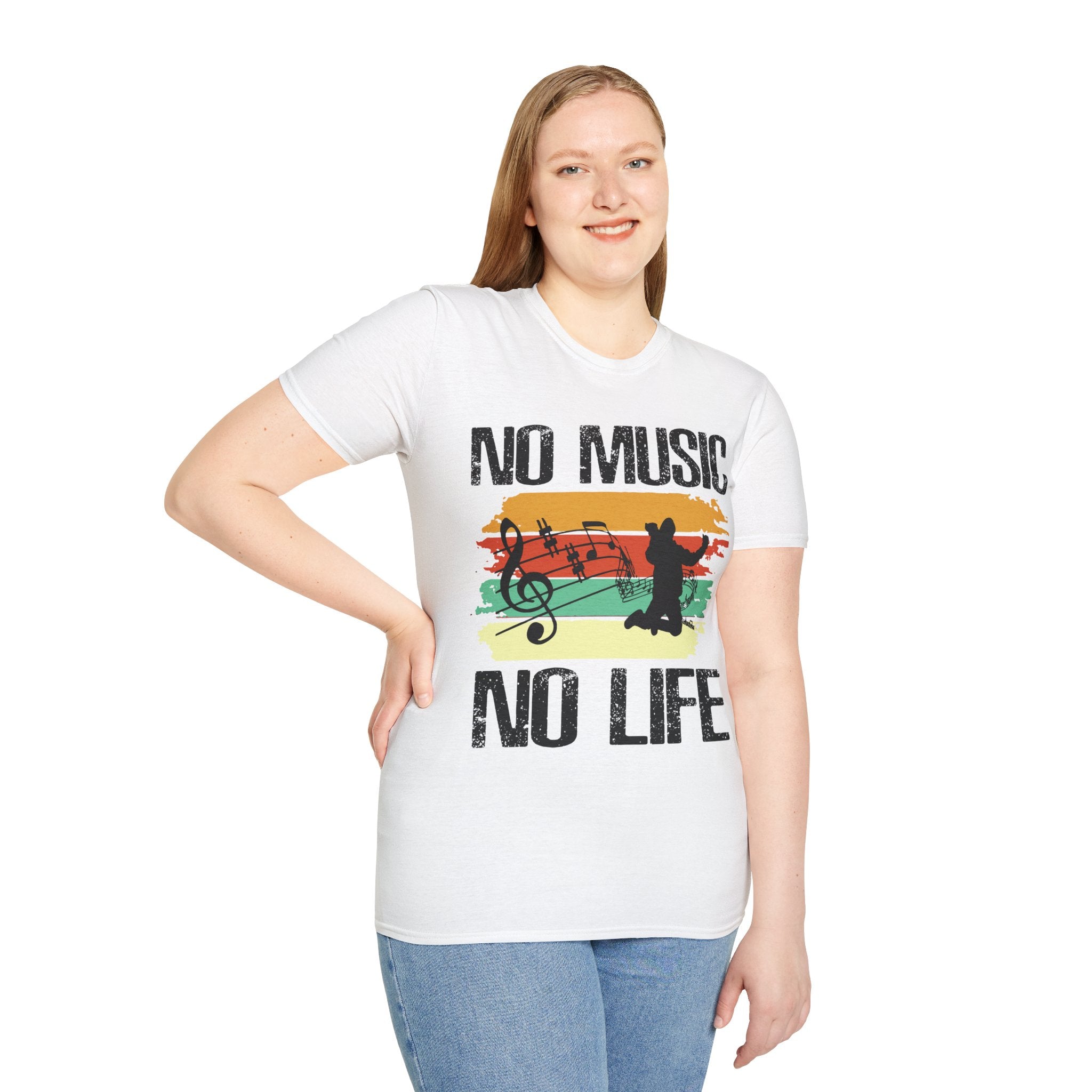 "No Music No Life"  Unisex Soft style T-Shirt