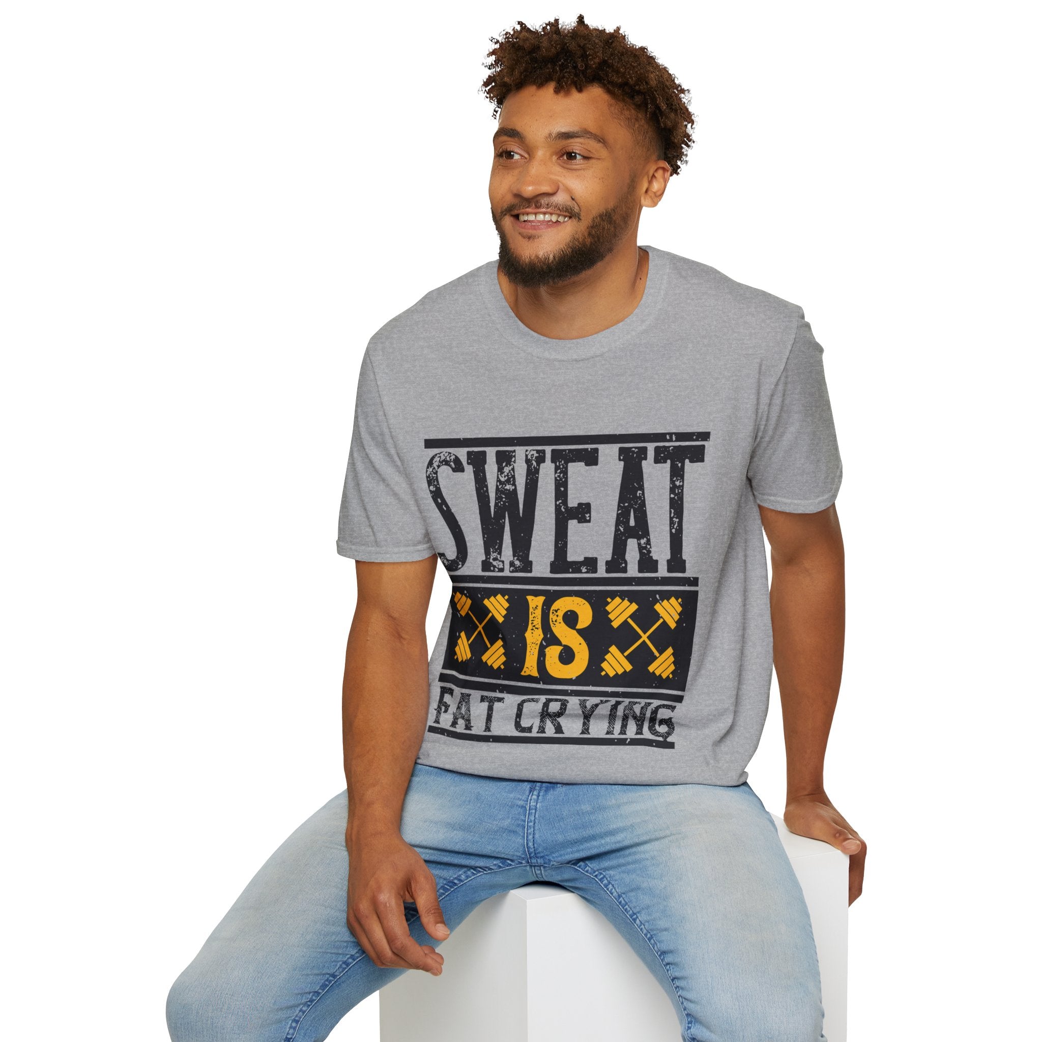 "Sweat Is Fat Crying"  Unisex Soft style T-Shirt