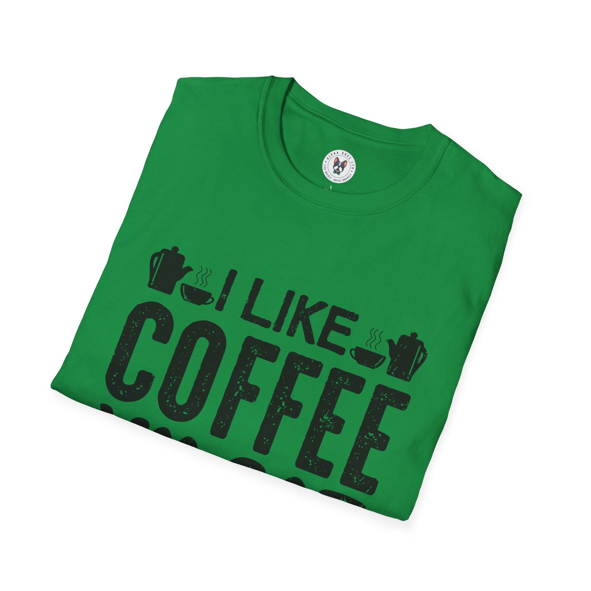 "I LIKE COFFEE MY CAT AND MAYBE 3 PEOPLE" Unisex Soft style T-Shirt