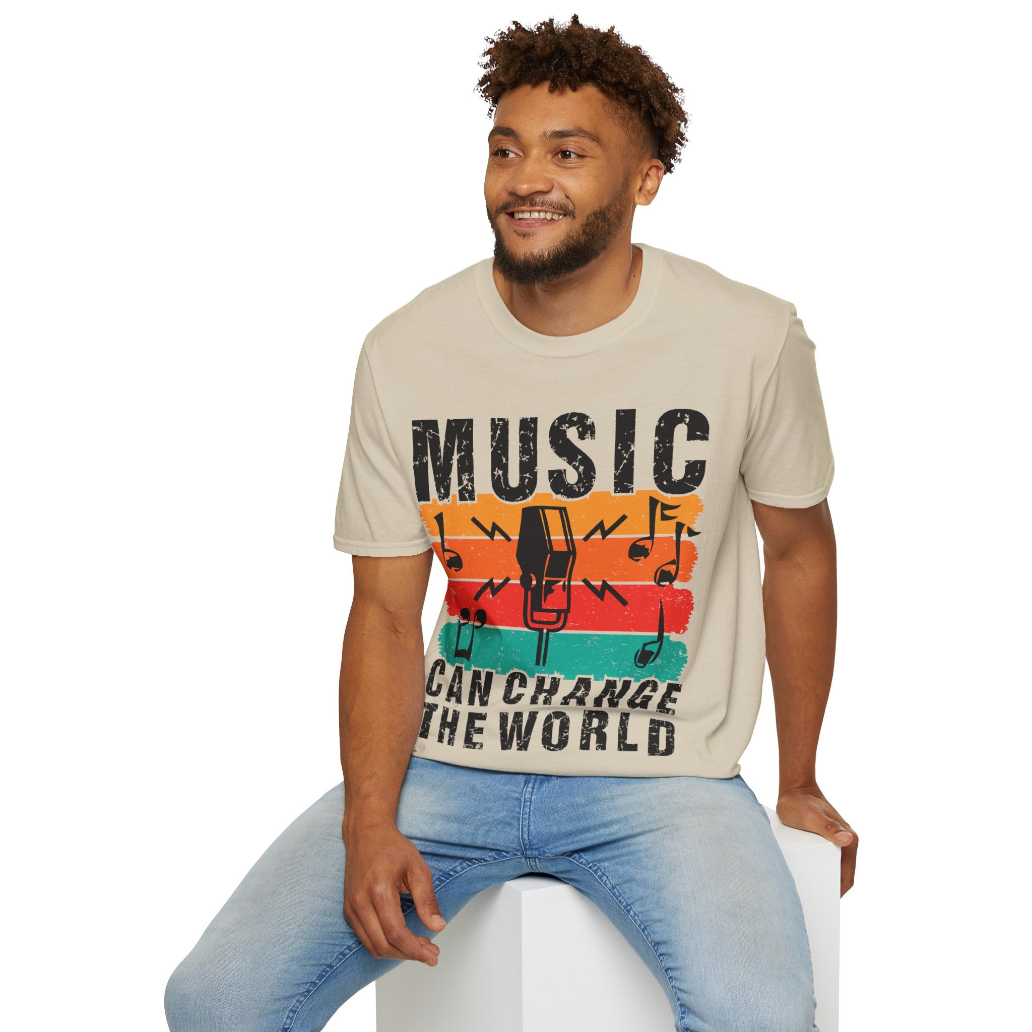 "Music Can Change The World" Unisex Soft style T-Shirt