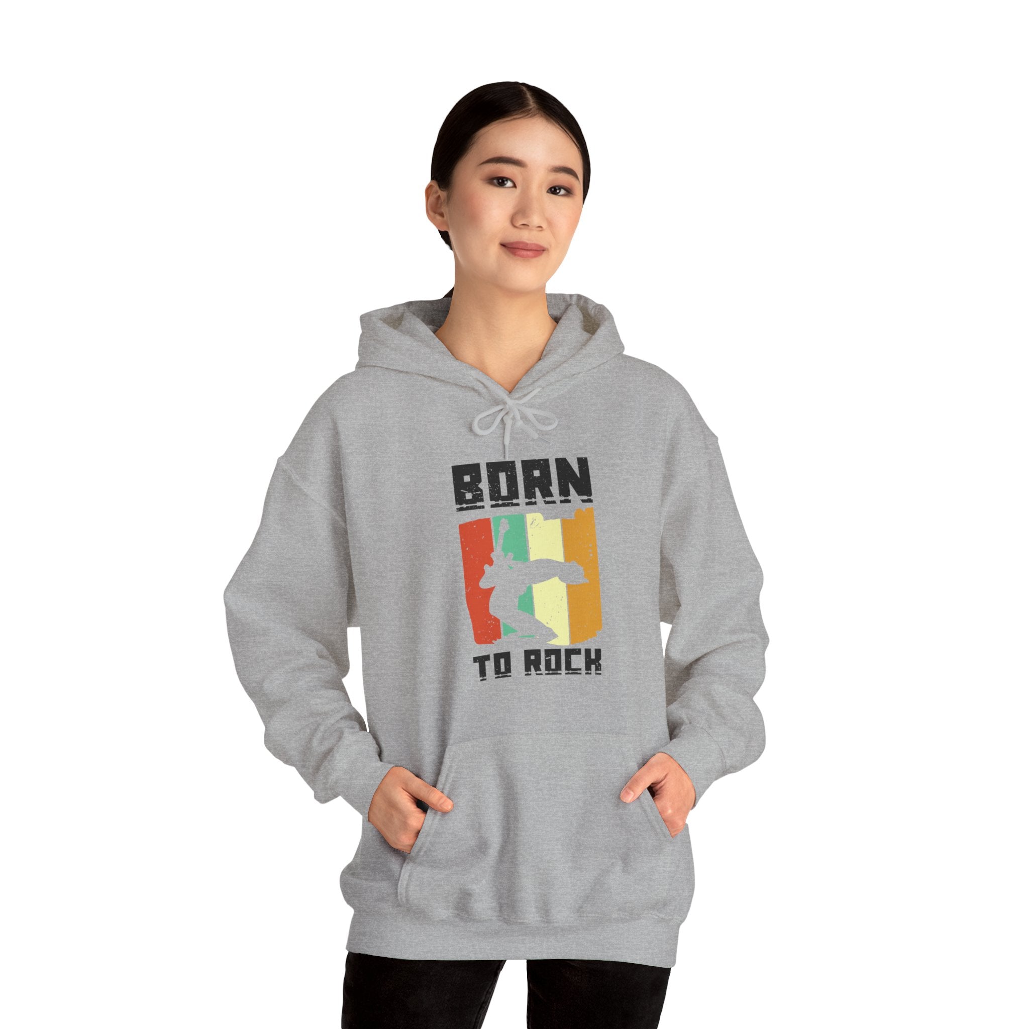 "Born To Rock"  Unisex Heavy Blend™ Hooded Sweatshirt