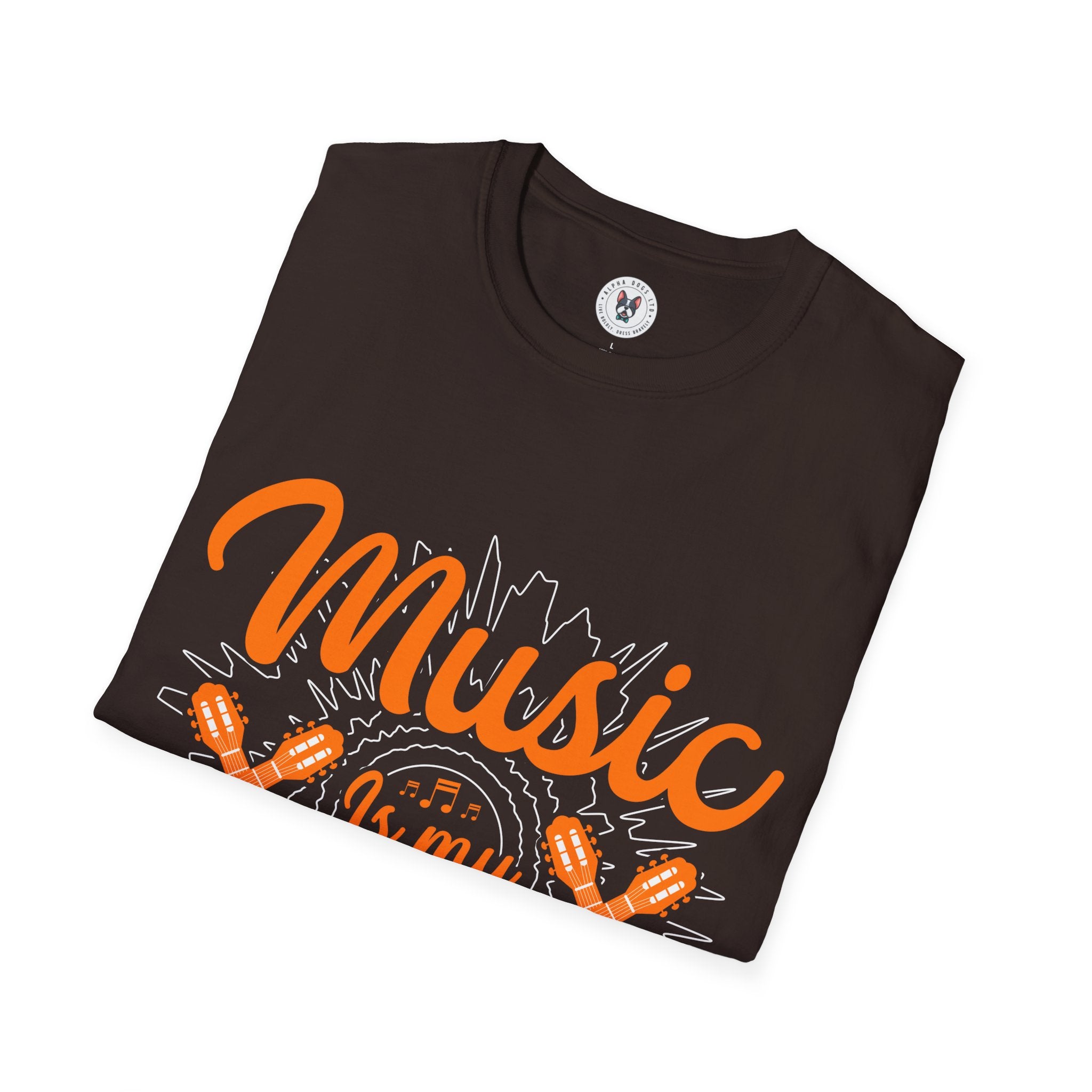 "Music Is My Therapy"Unisex Soft style T-Shirt