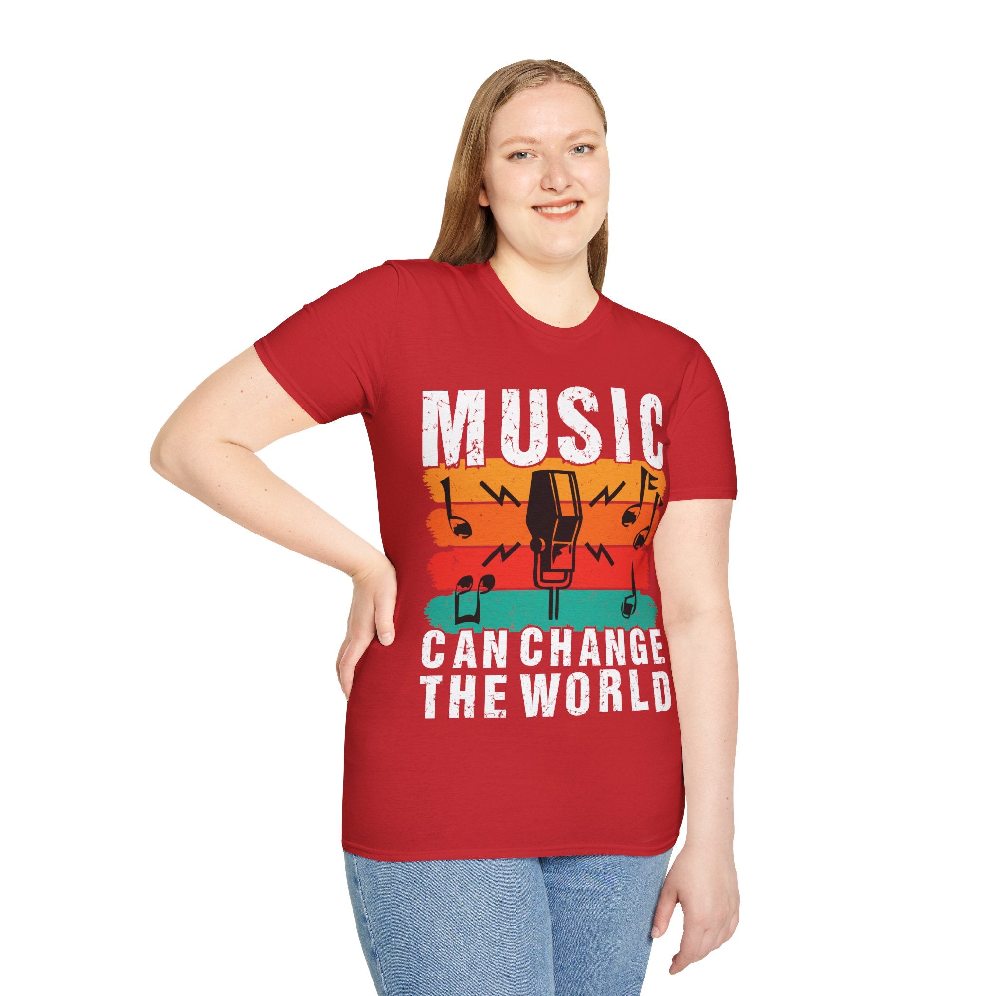 "Music Can Change The World" Unisex Soft style T-Shirt