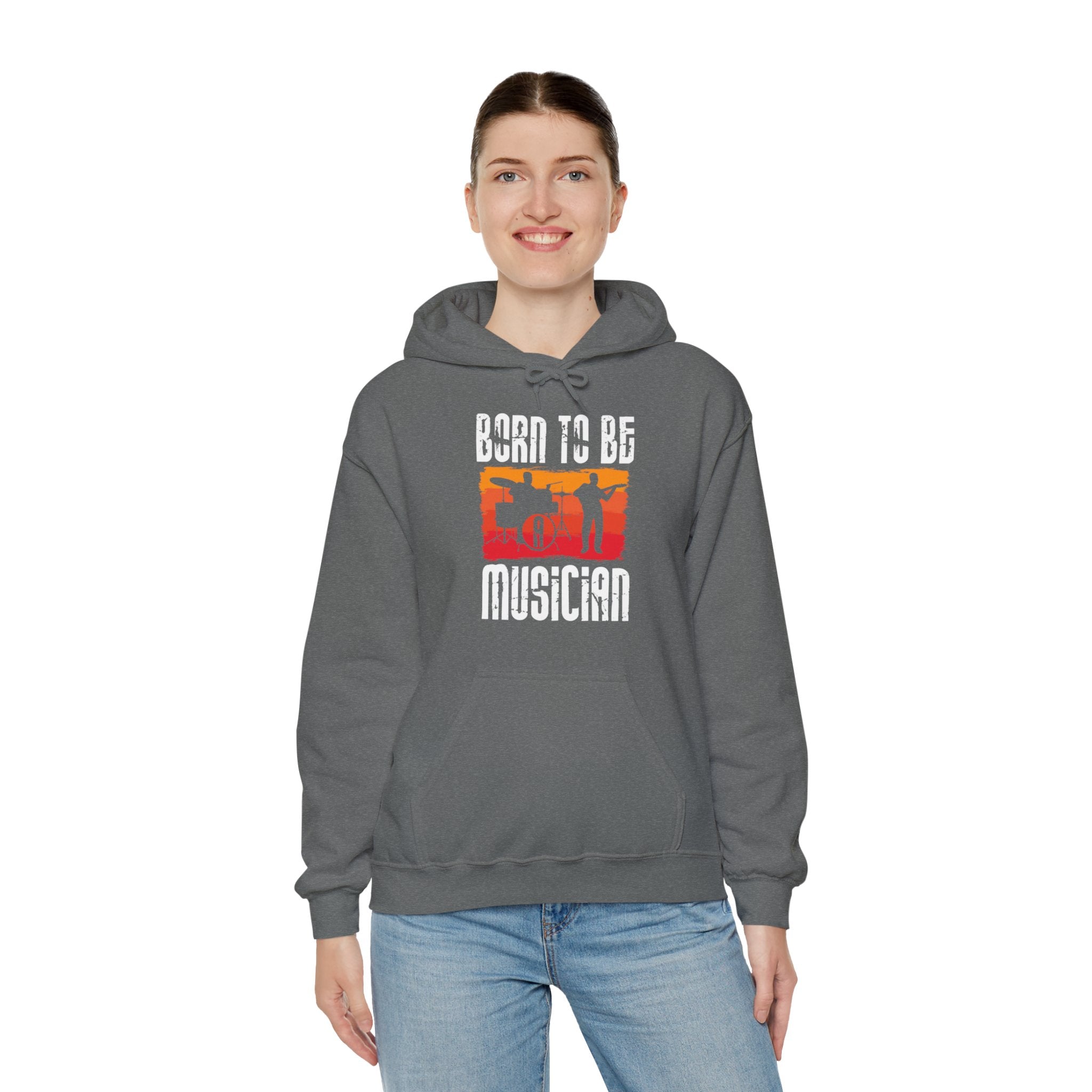 "Born To Be Musician"  Unisex Heavy Blend™ Hooded Sweatshirt