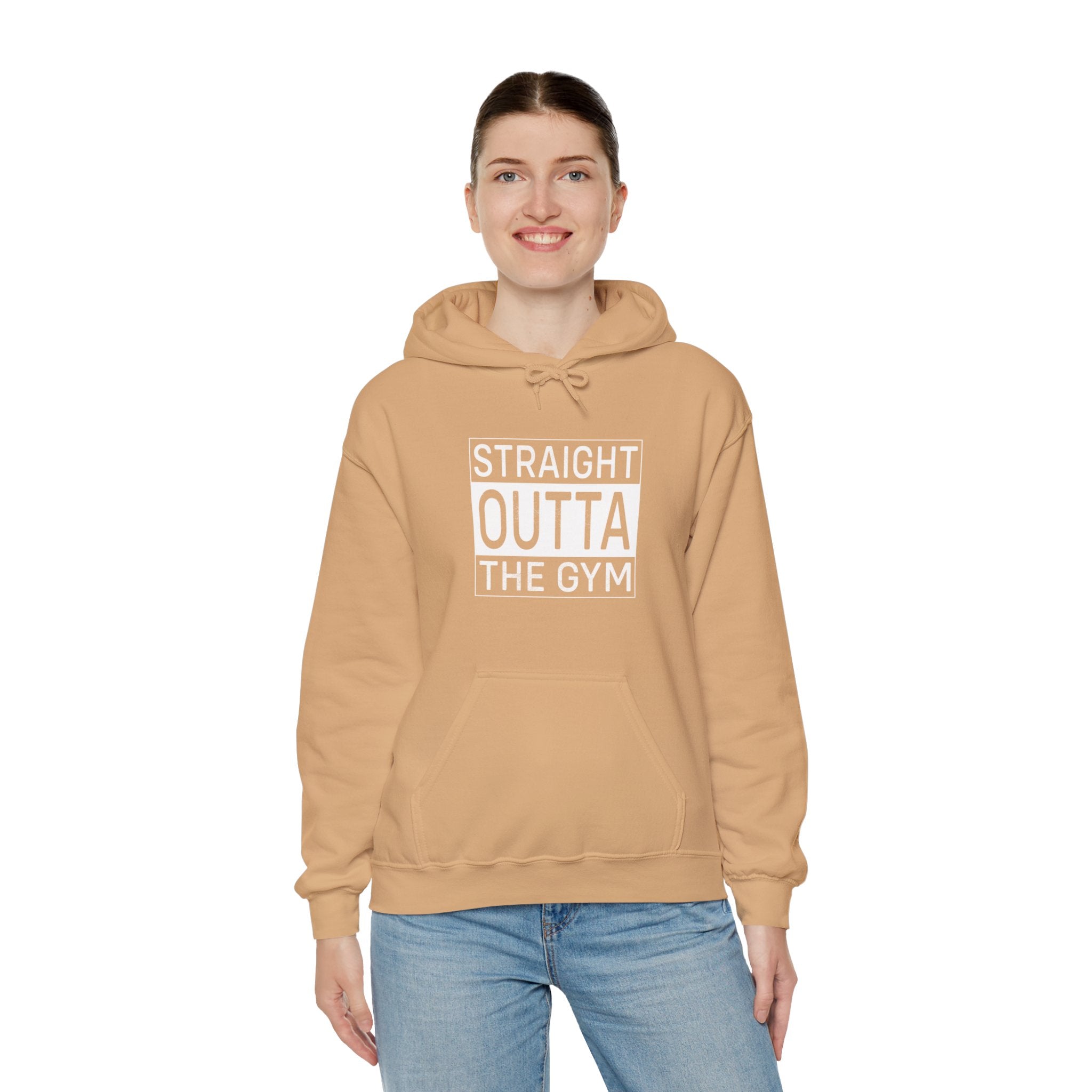 "Straight Outta A Gym'' Unisex Heavy Blend™ Hooded Sweatshirt