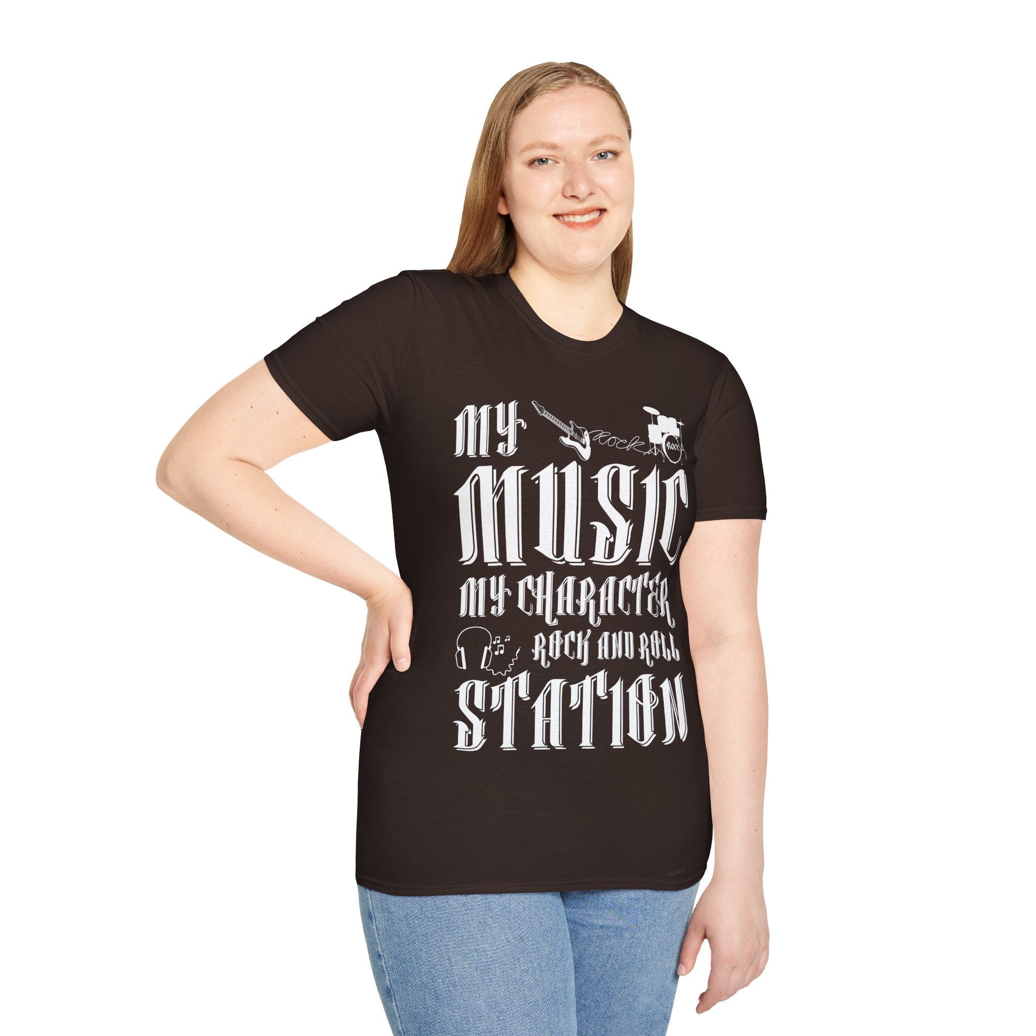 "My Music My Character Rock And Roll Situation" Unisex Soft style T-Shirt