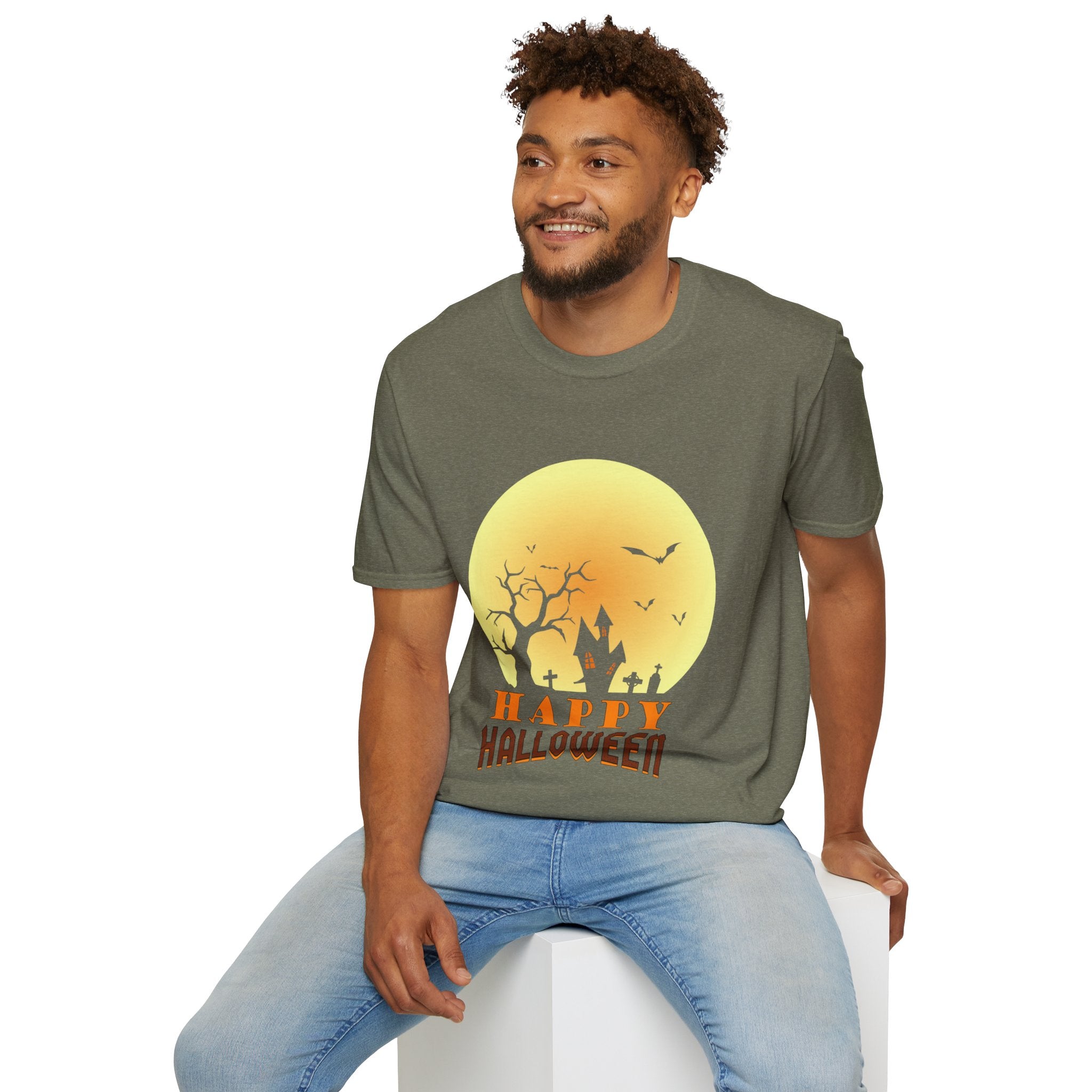 "HAPPY HALLOWEEN" Unisex Soft style T-Shirt