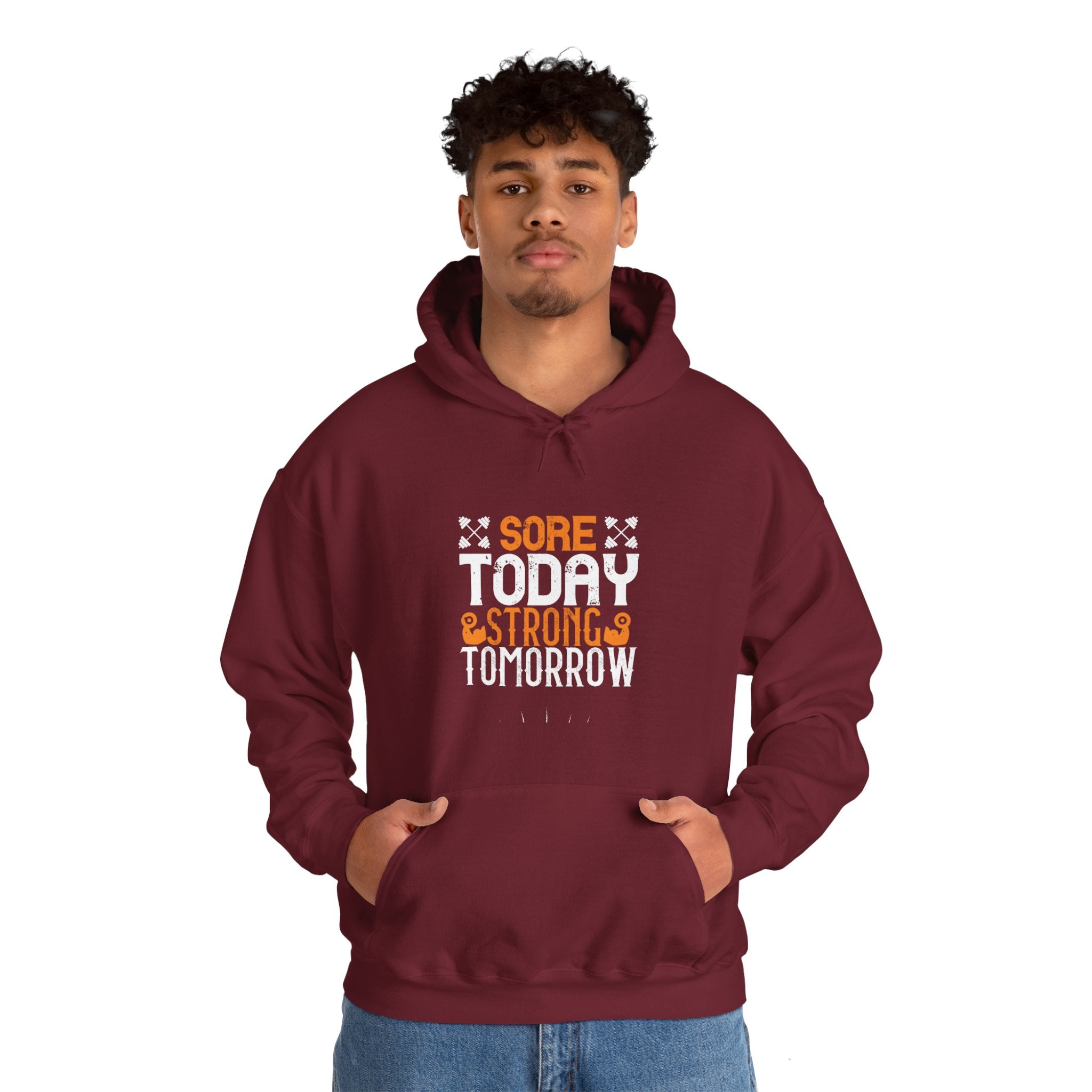 "Sore Today  StrongTomorrow" Unisex Heavy Blend™ Hooded Sweatshirt