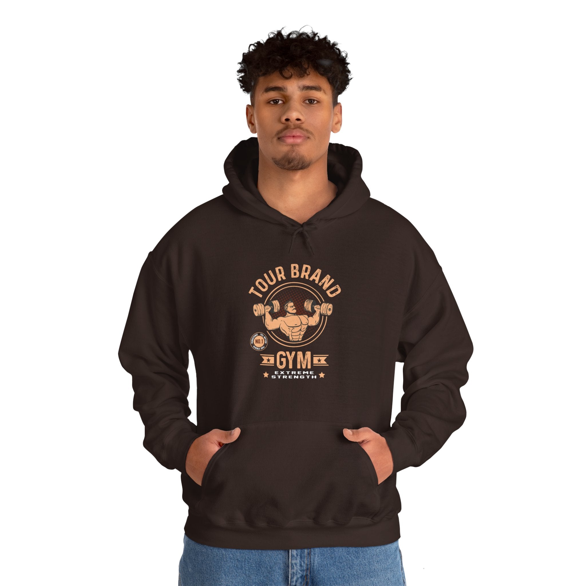 "Tour Brand Gym Extreme Strength" Unisex Heavy Blend™ Hooded Sweatshirt