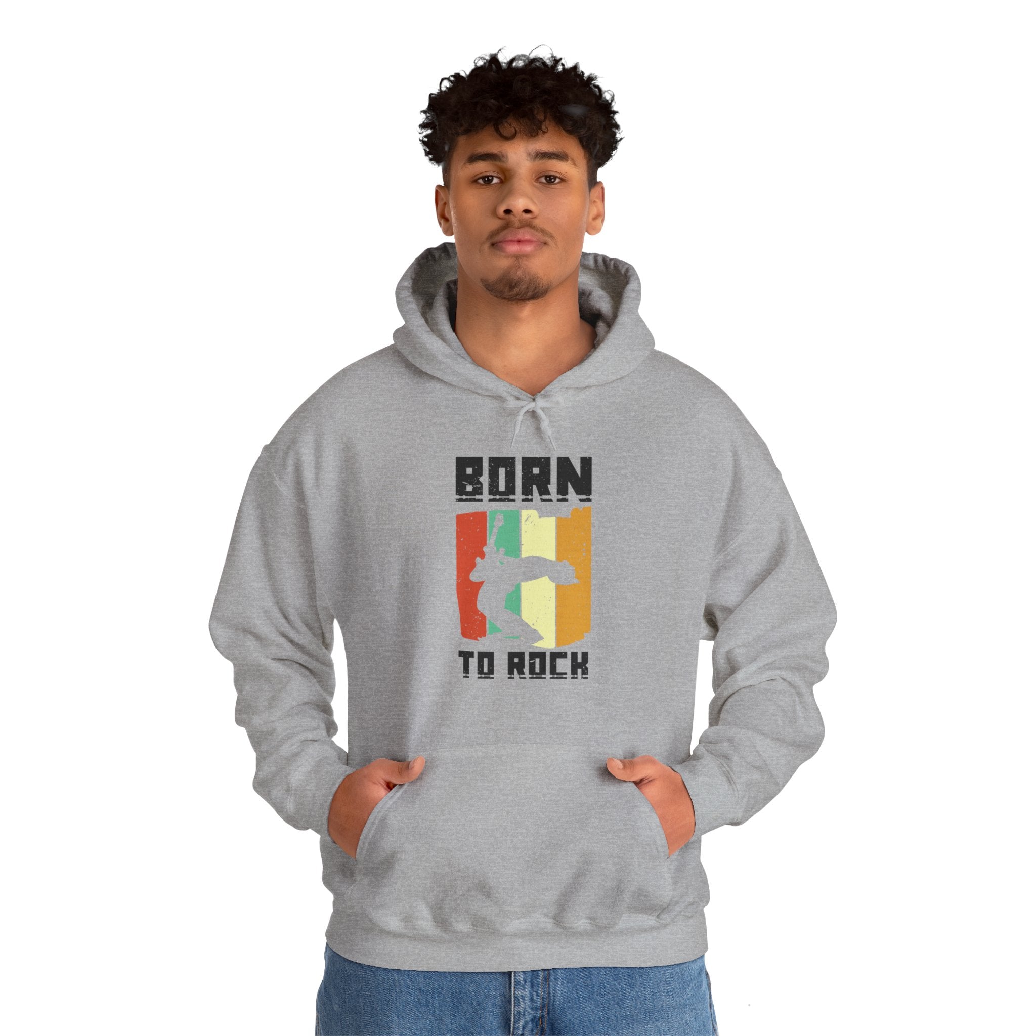 "Born To Rock"  Unisex Heavy Blend™ Hooded Sweatshirt