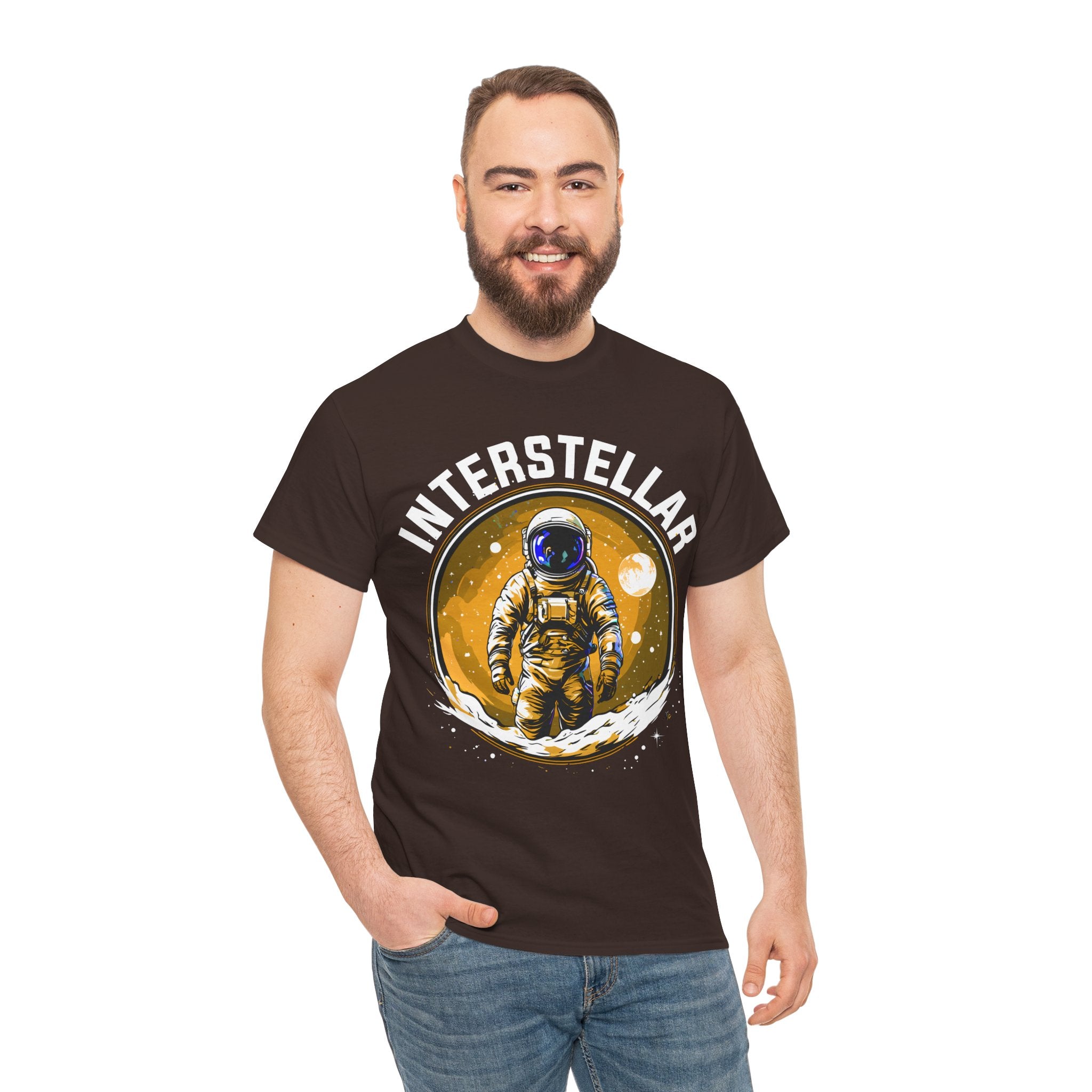 "Interstellar Astronaut" Unisex Heavy Cotton Tee