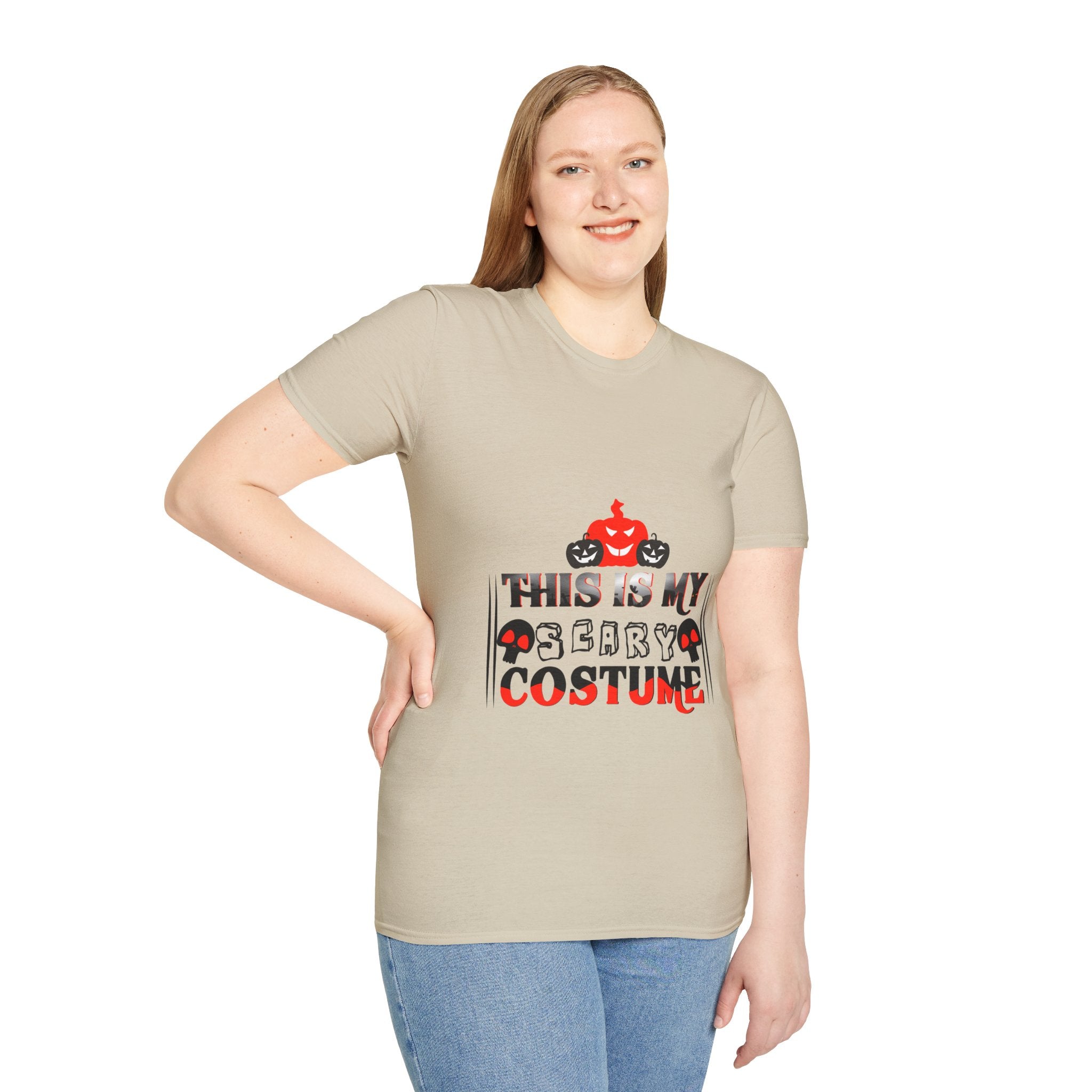 "THIS IS MY SCARY COSTUME" Unisex Soft style T-Shirt