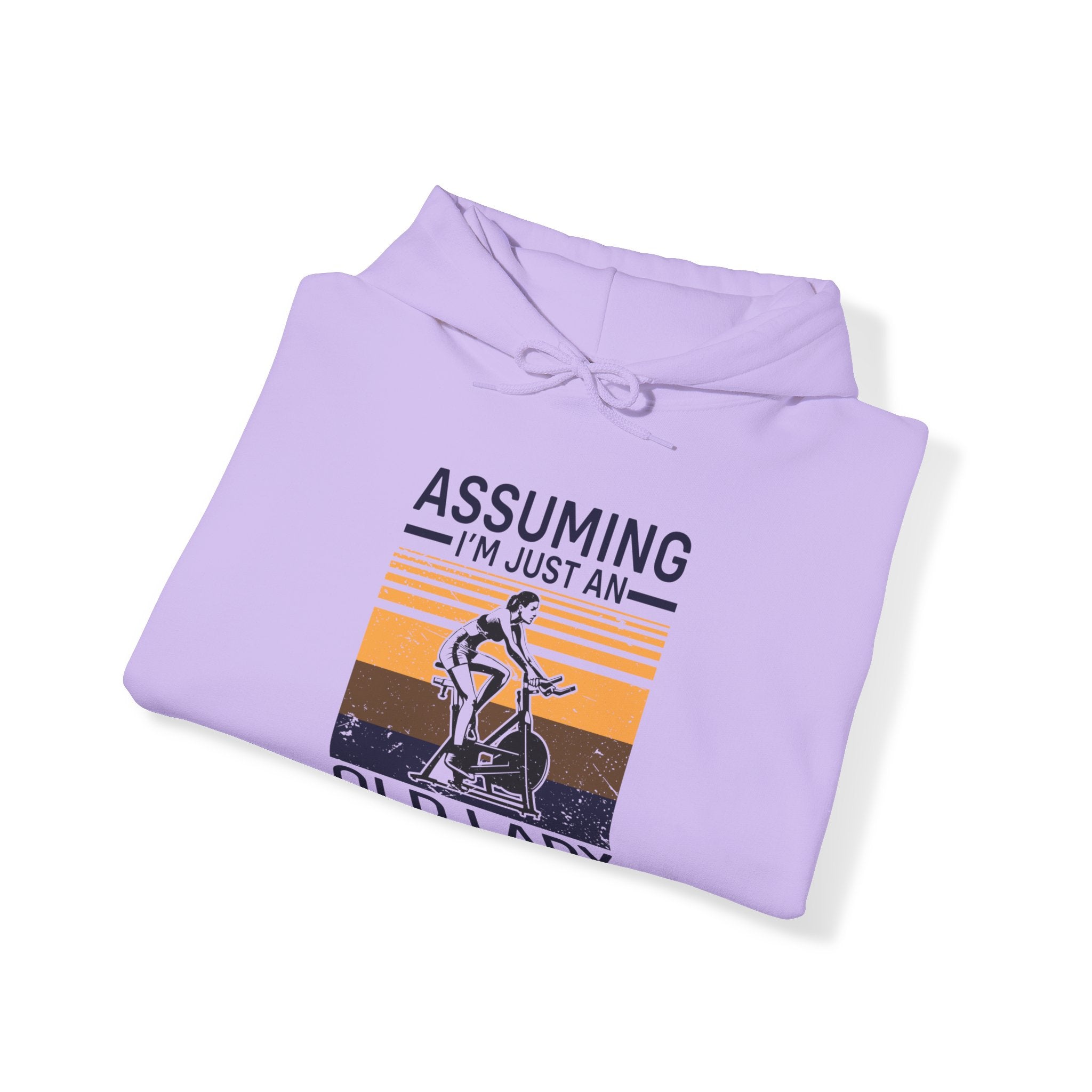 "Assuming I M Just An Old Lady Was Your First Mistake"  Unisex Heavy Blend™ Hooded Sweatshirt