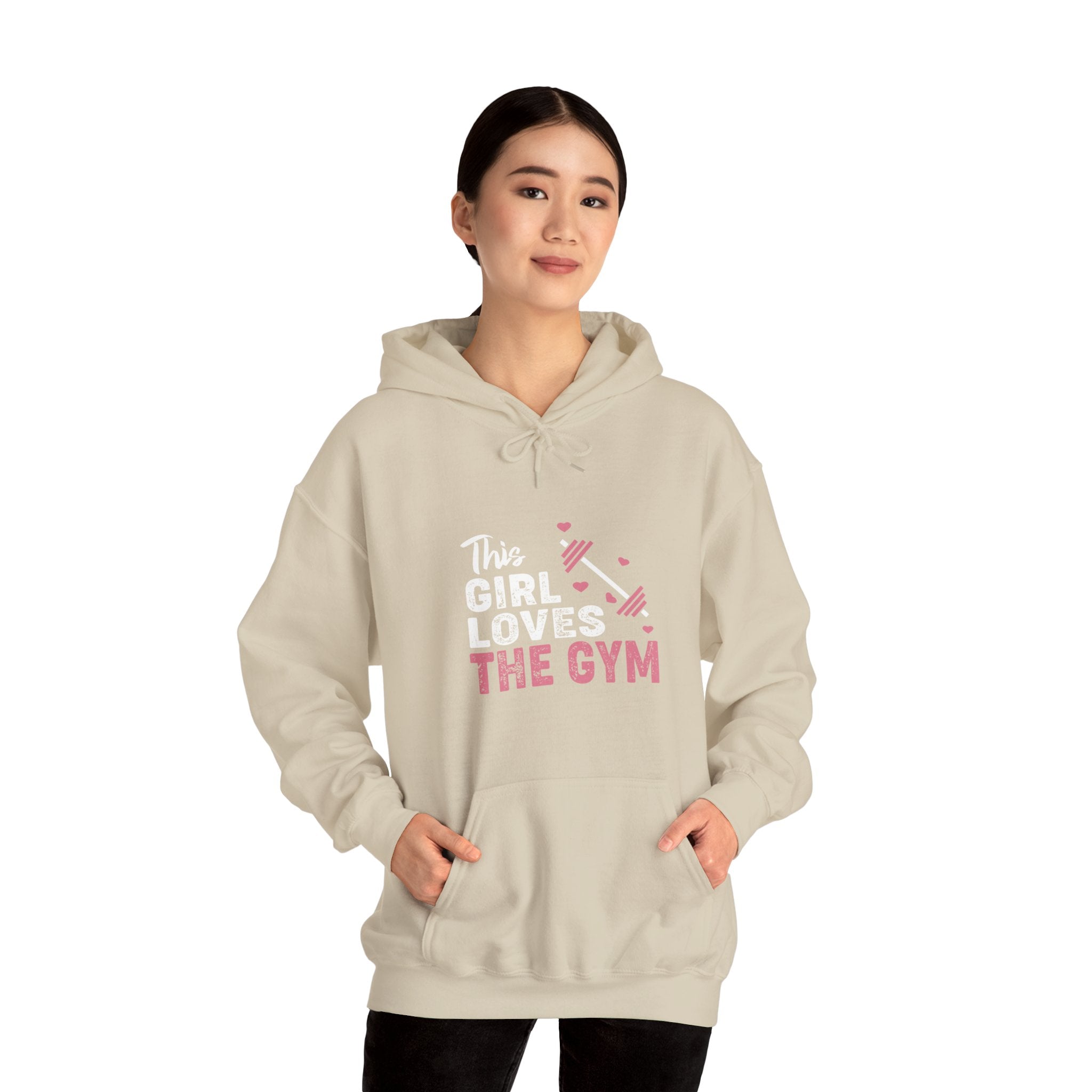 "The Girl Loves The Gym" Unisex Heavy Blend™ Hooded Sweatshirt