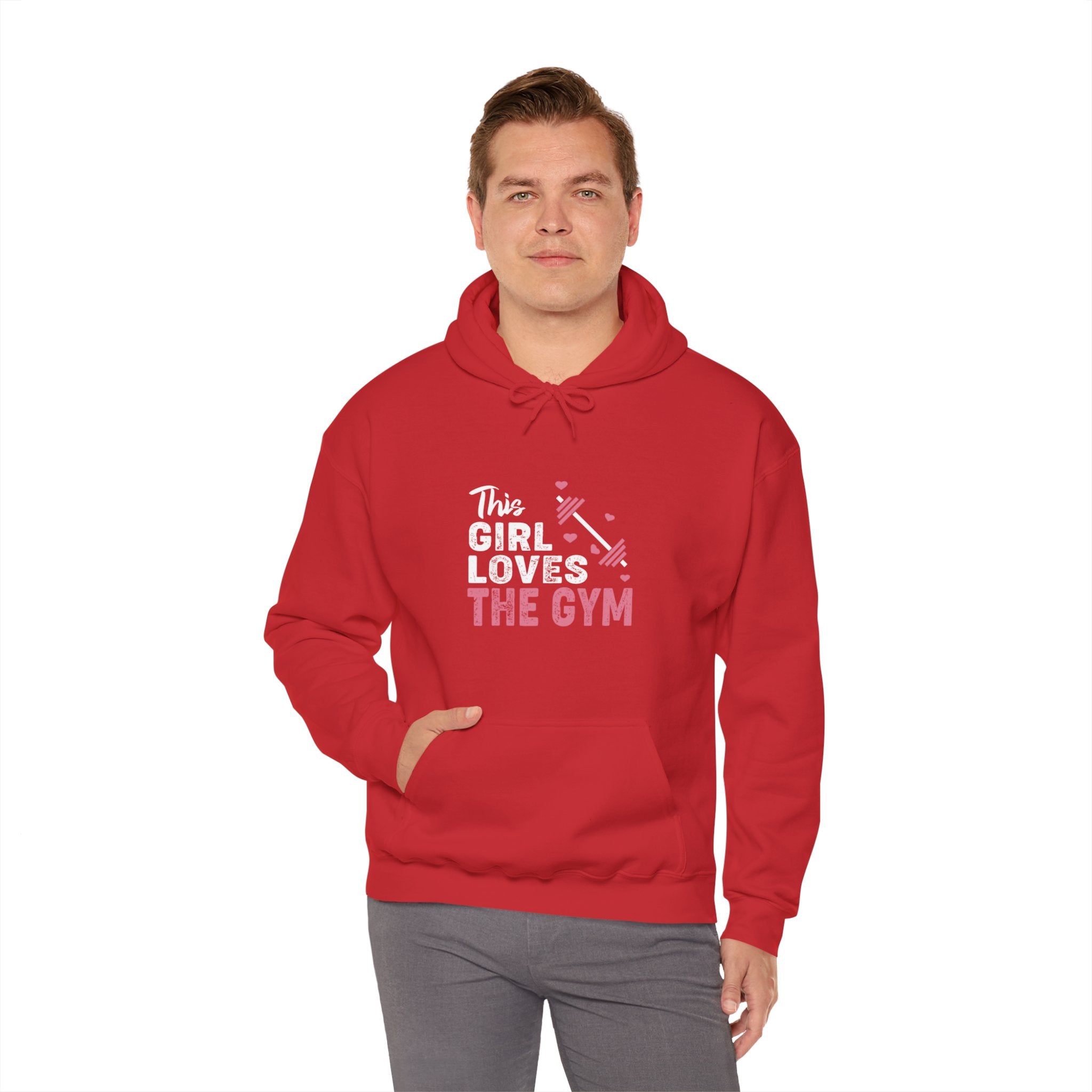 "The Girl Loves The Gym" Unisex Heavy Blend™ Hooded Sweatshirt