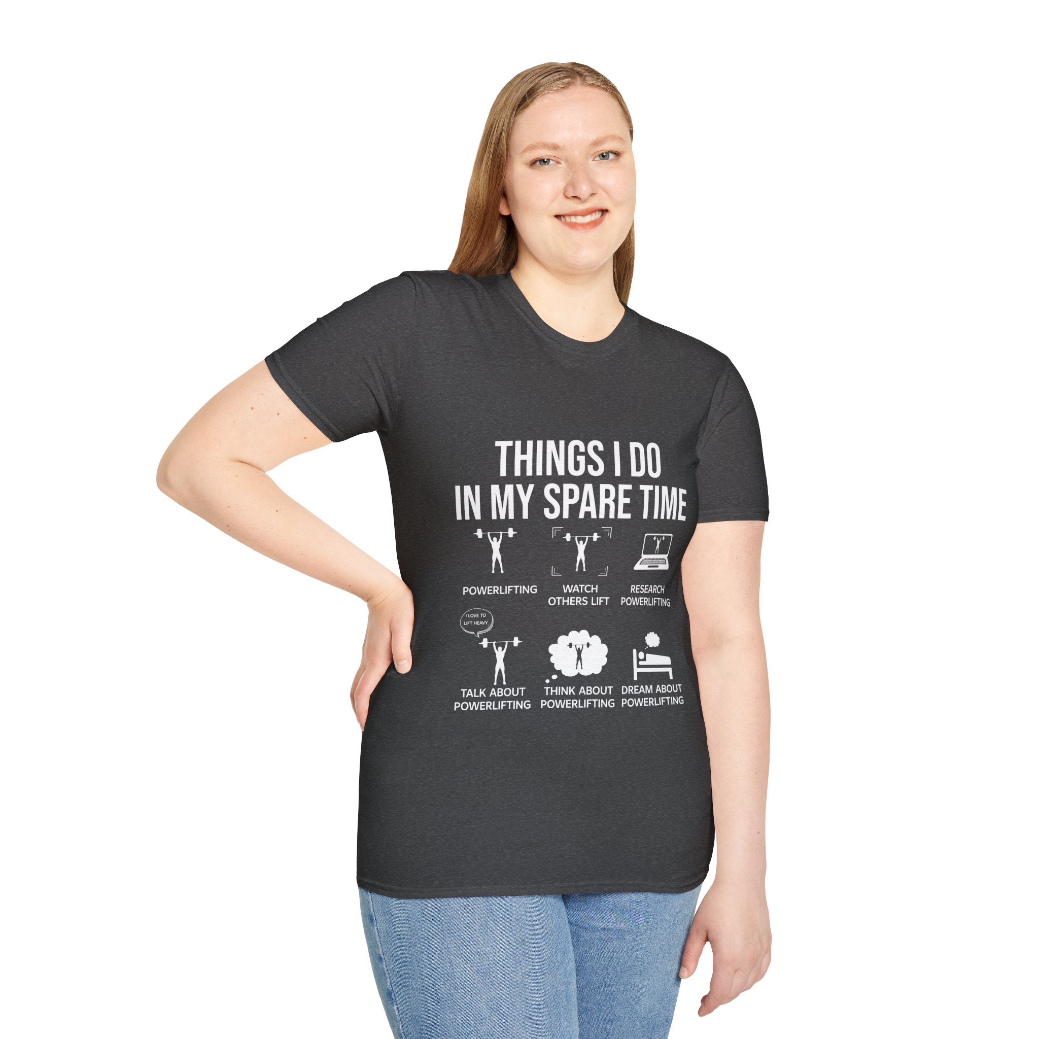 "Things I Do In My Spare Time"  Unisex Soft style T-Shirt