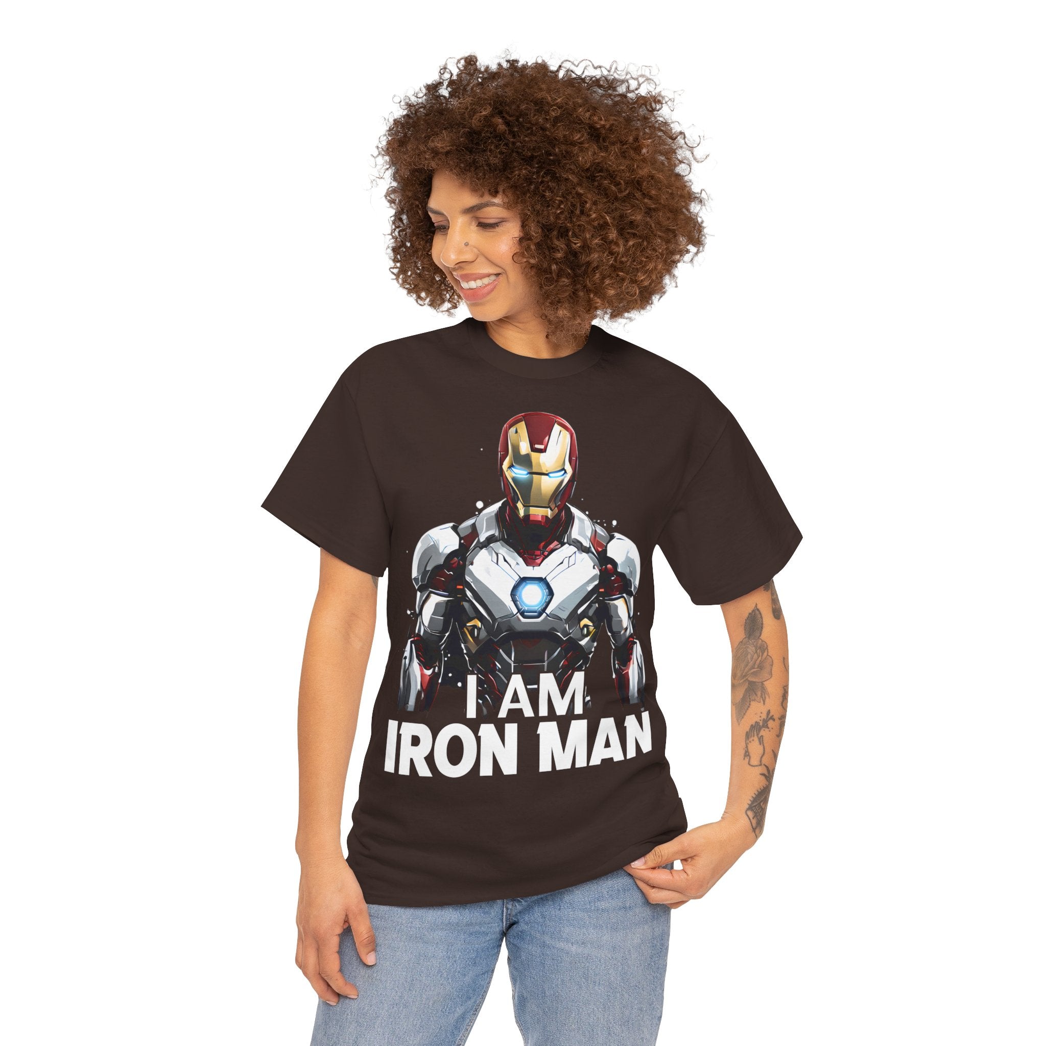 "I AM IRON MAN" Unisex Heavy Cotton Tee