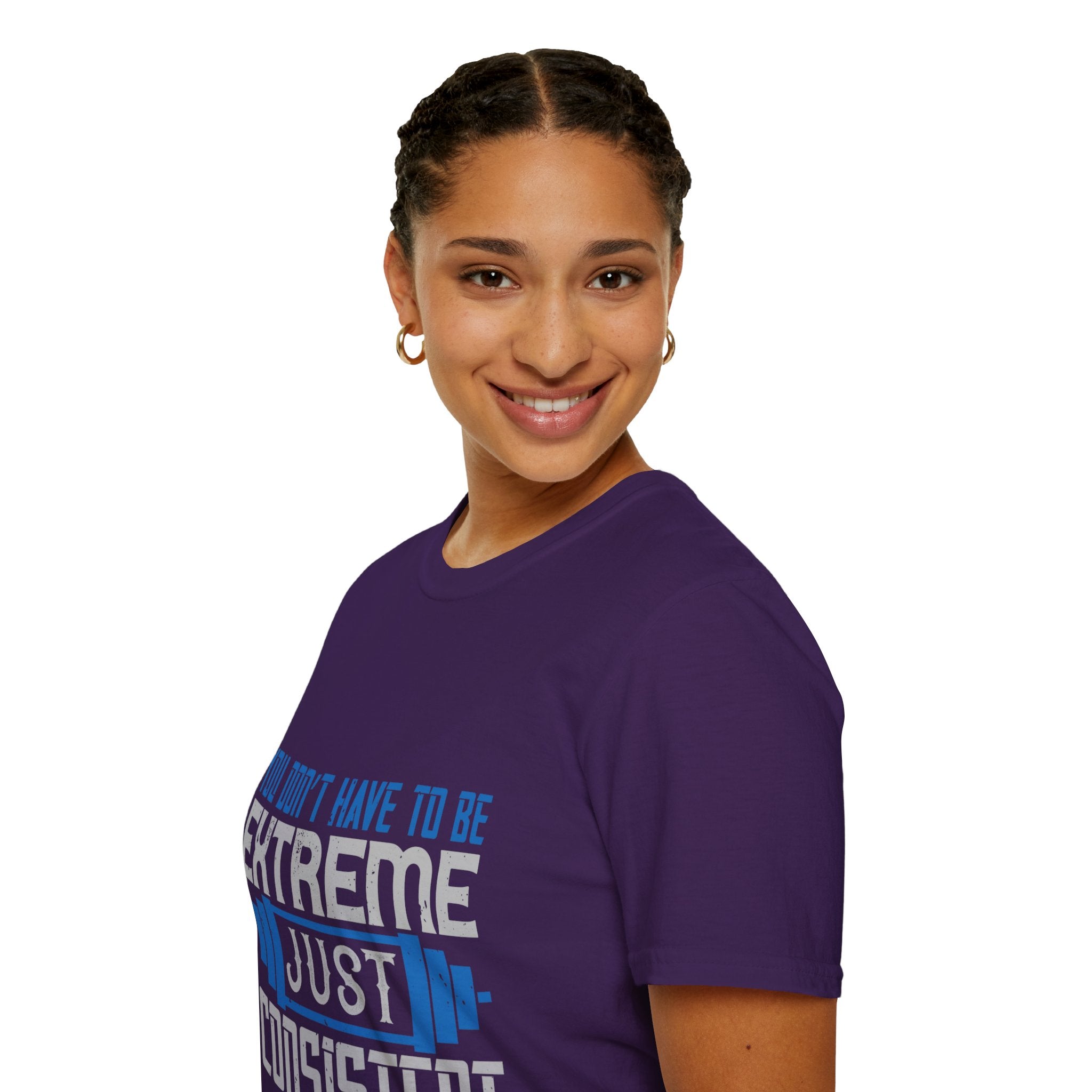 "You don’t have to be extreme, just consistent" Unisex Soft style T-Shirt