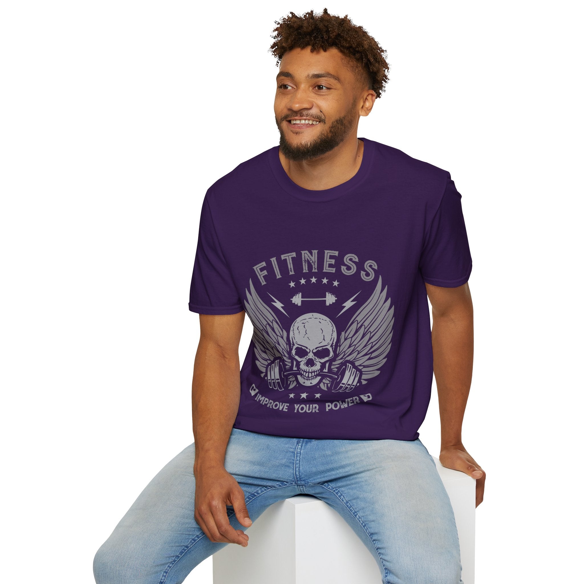 "Fitness Improve Your Power" Unisex Soft style T-Shirt