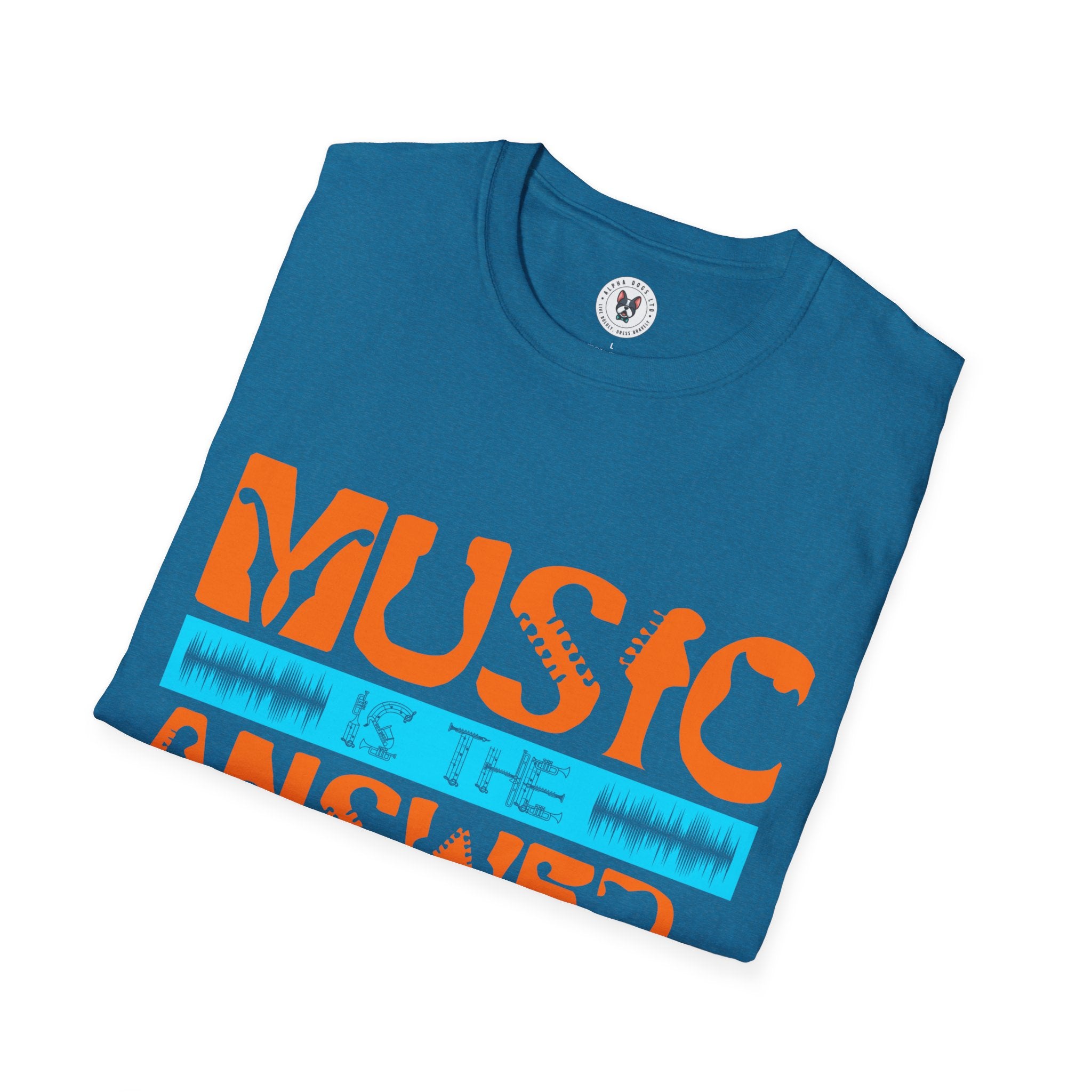 "Music Is The Answer To Your Problems"  Unisex Soft style T-Shirt