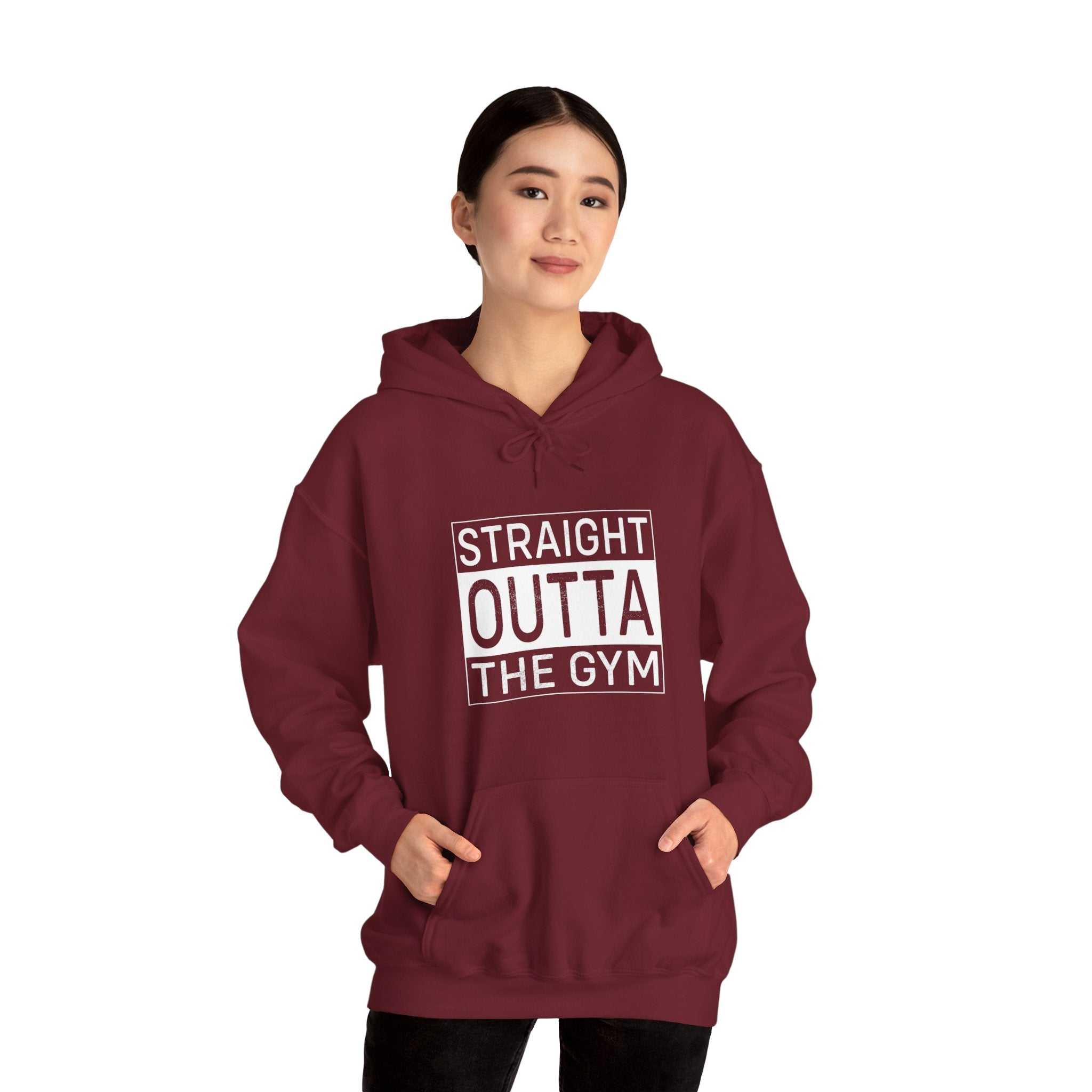 "Straight Outta A Gym'' Unisex Heavy Blend™ Hooded Sweatshirt