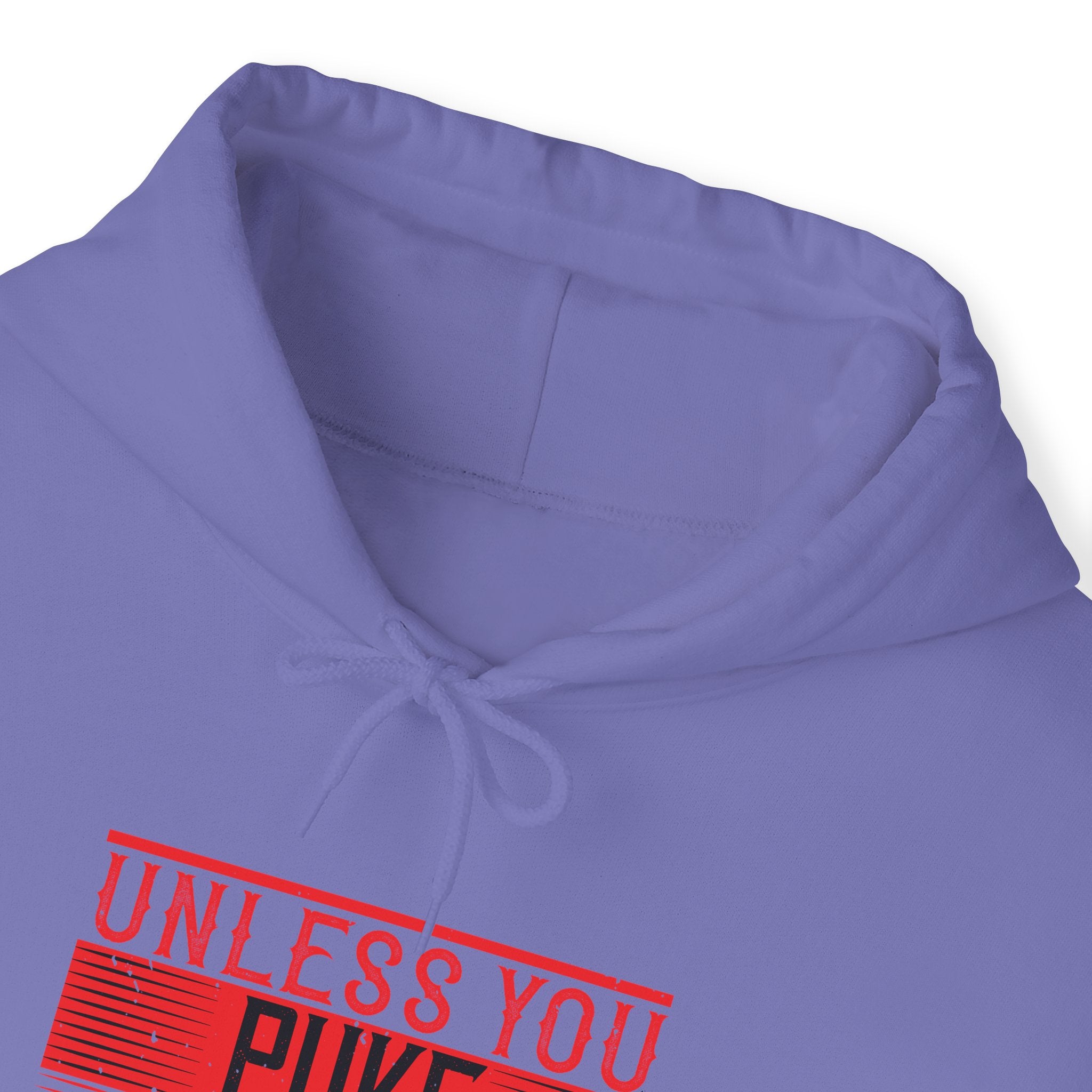 "Unless you puke, faint, or die, keep going" Unisex Heavy Blend™ Hooded Sweatshirt