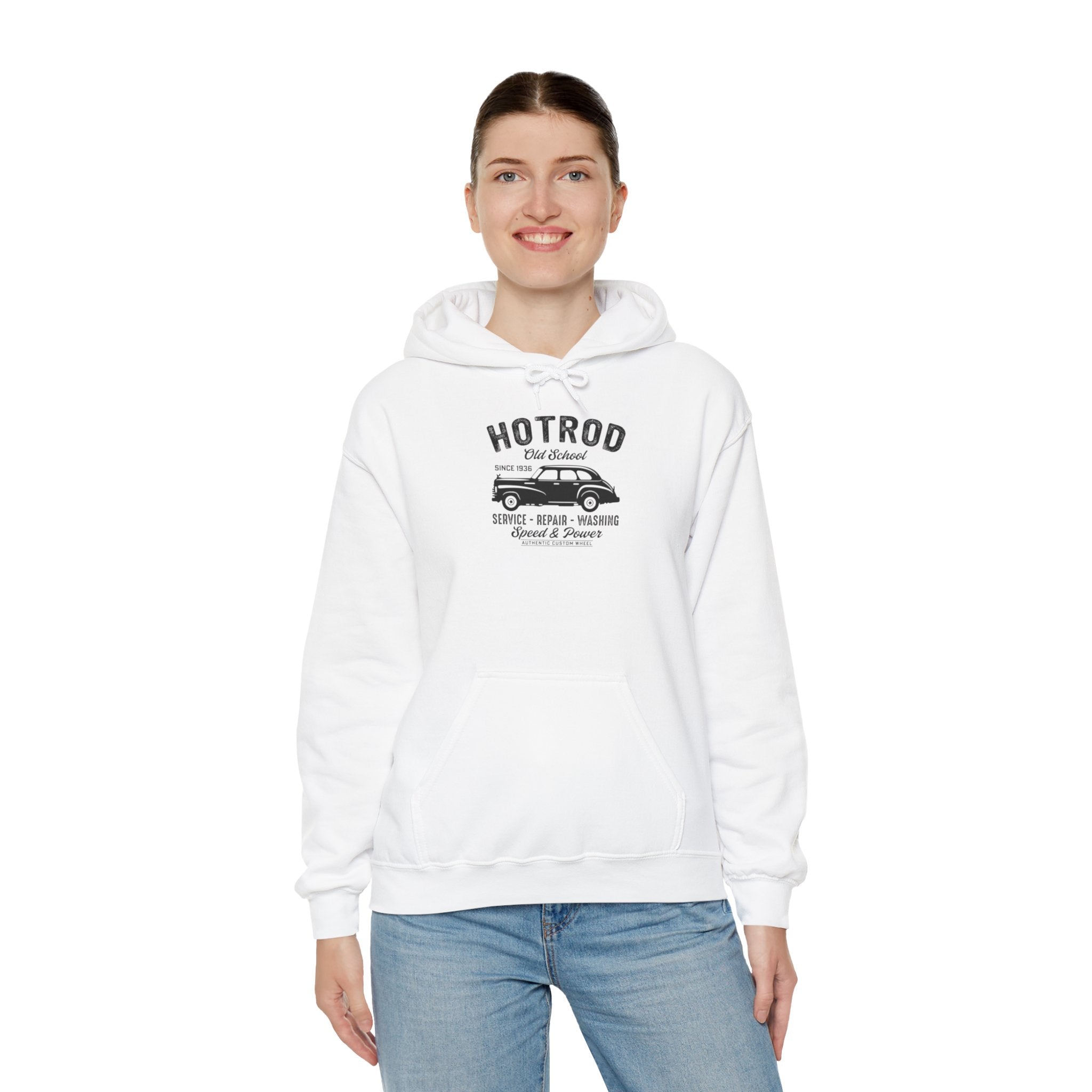 "HOTROD OLD SCHOOL" Unisex Heavy Blend™ Hooded Sweatshirt