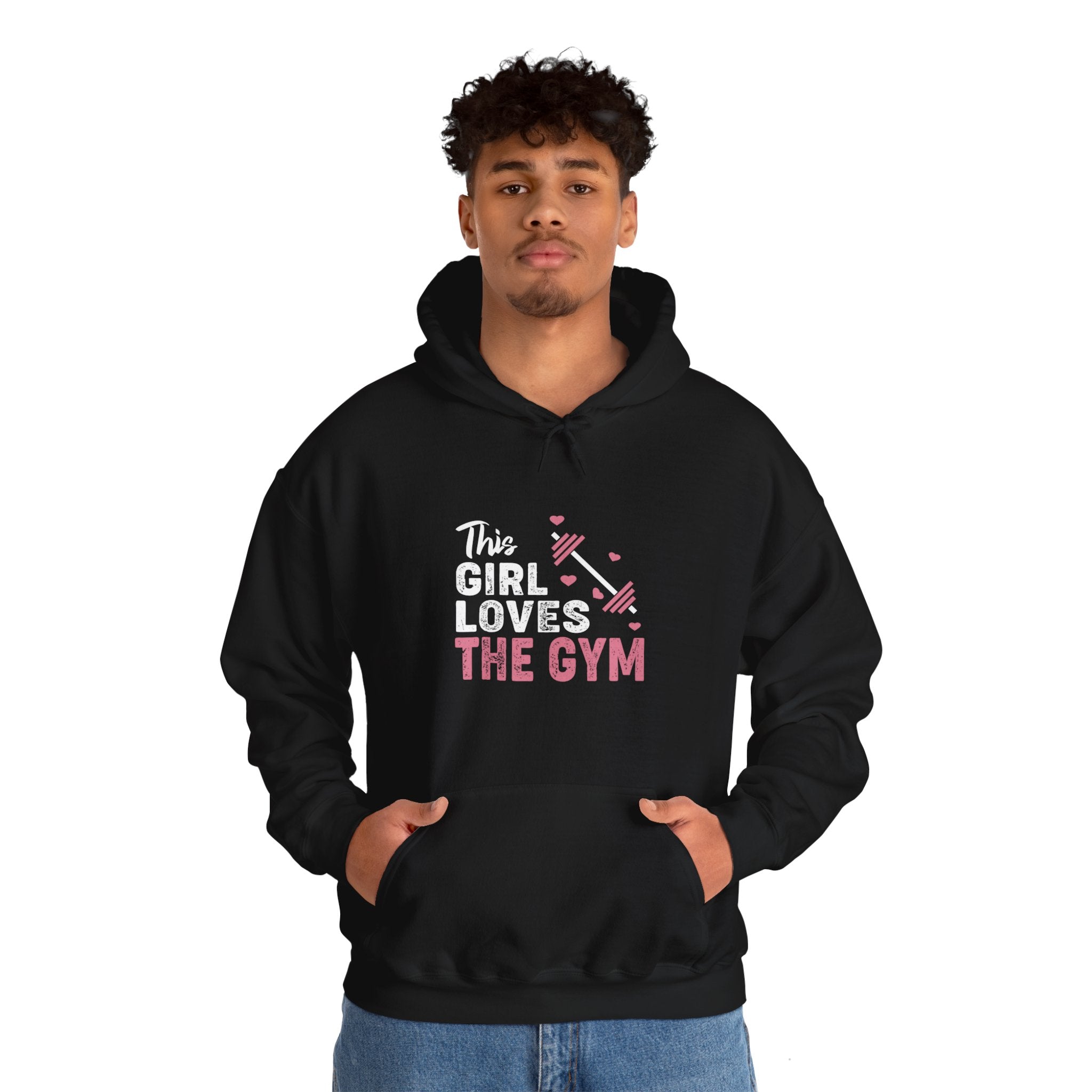 "The Girl Loves The Gym" Unisex Heavy Blend™ Hooded Sweatshirt