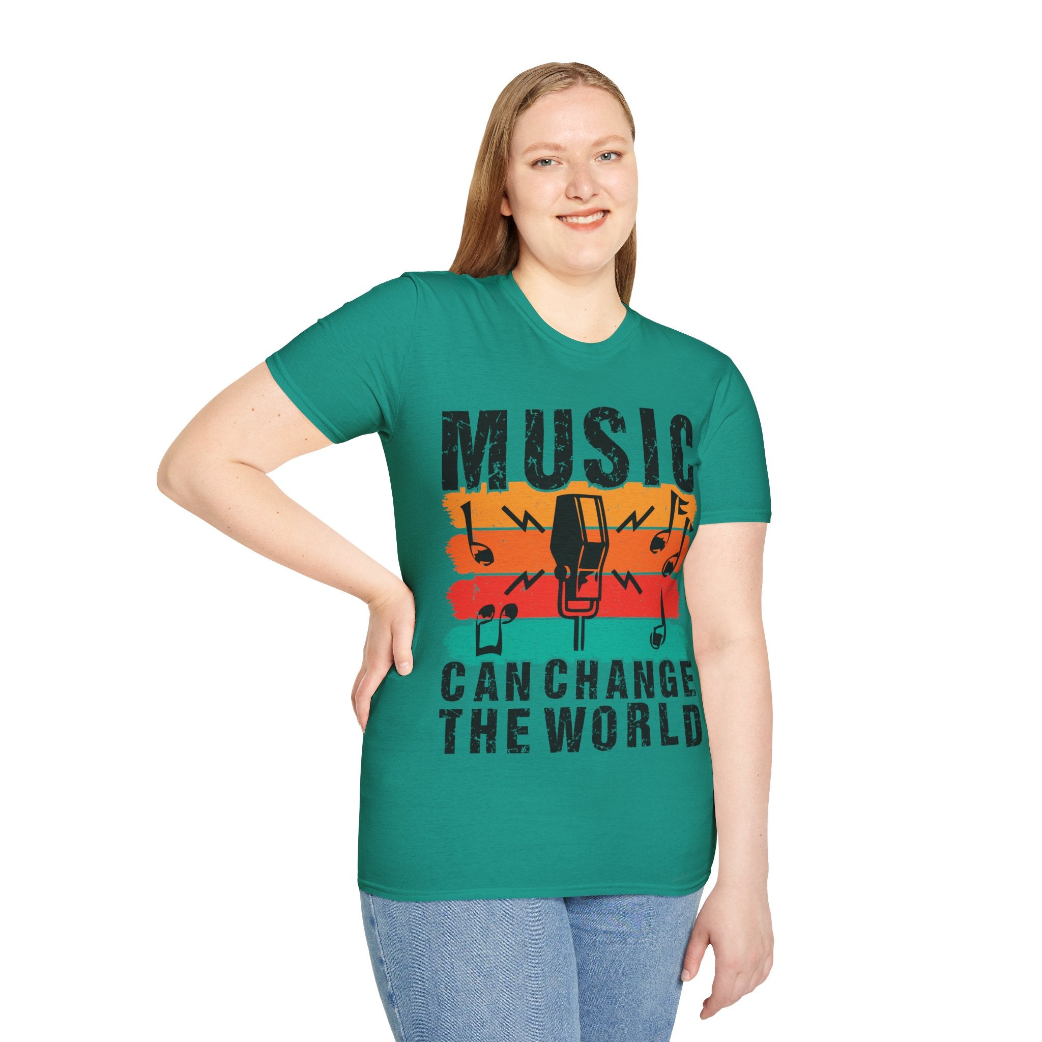 "Music Can Change The World" Unisex Soft style T-Shirt