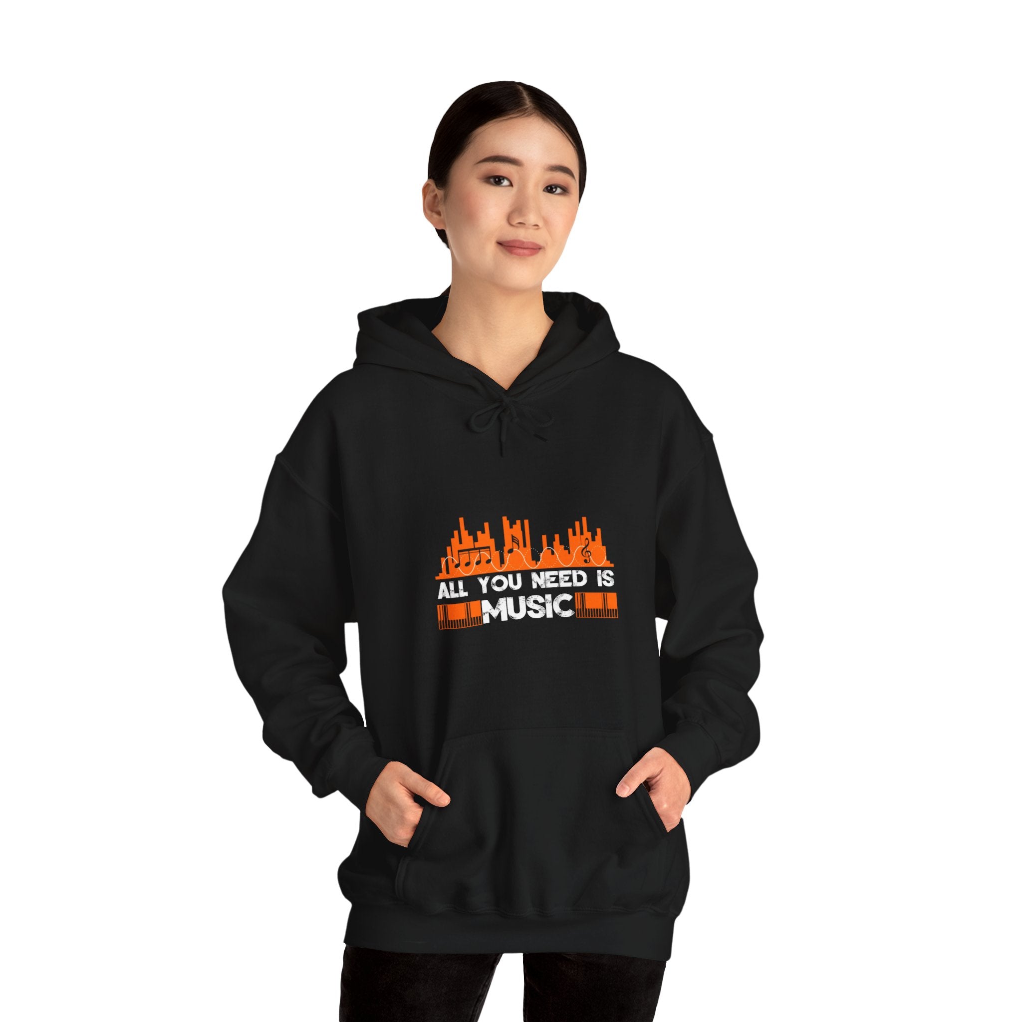 "All You Need Is Music" Unisex Heavy Blend™ Hooded Sweatshirt