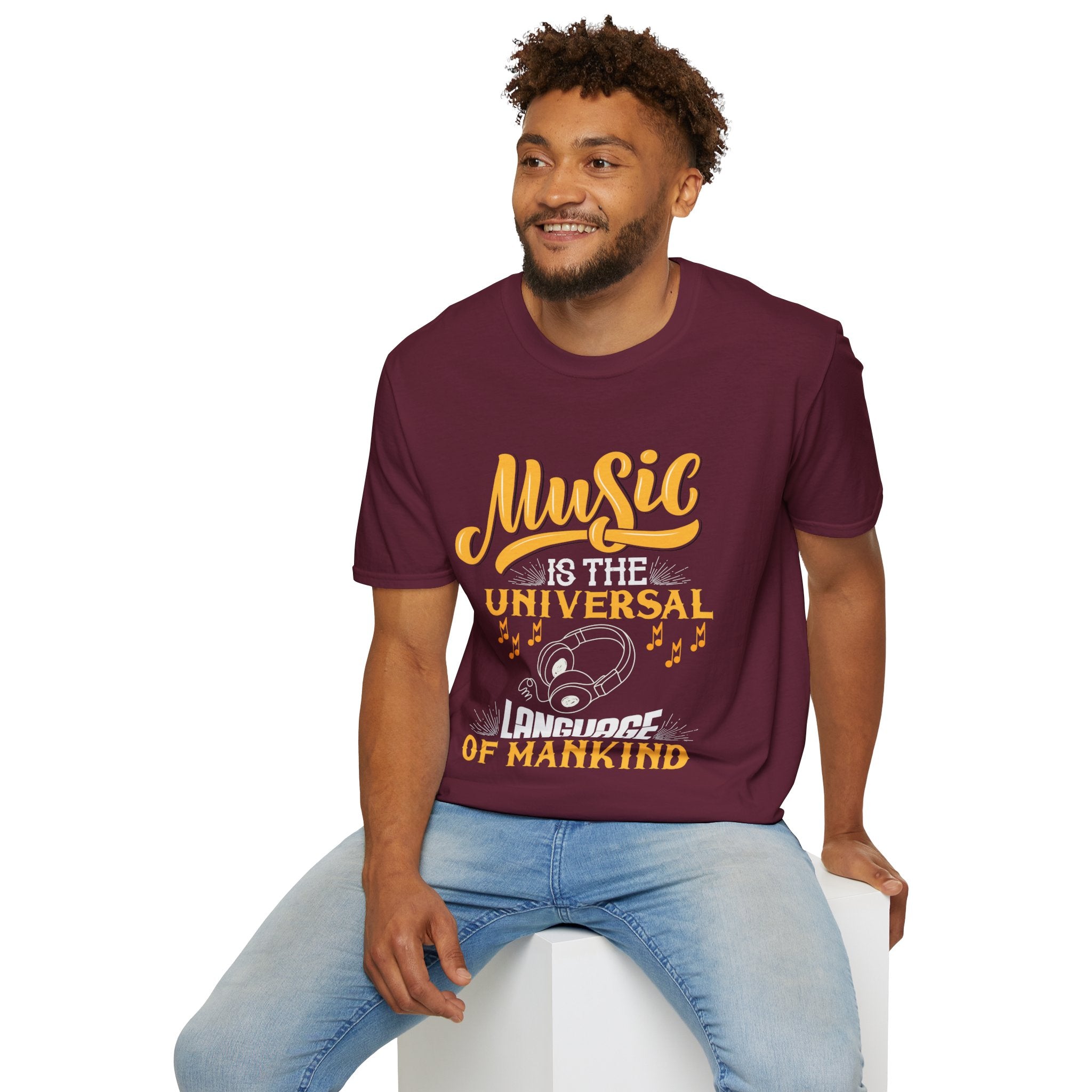 "Music Is The Universal Language Of Mankind" Unisex Soft style T-Shirt