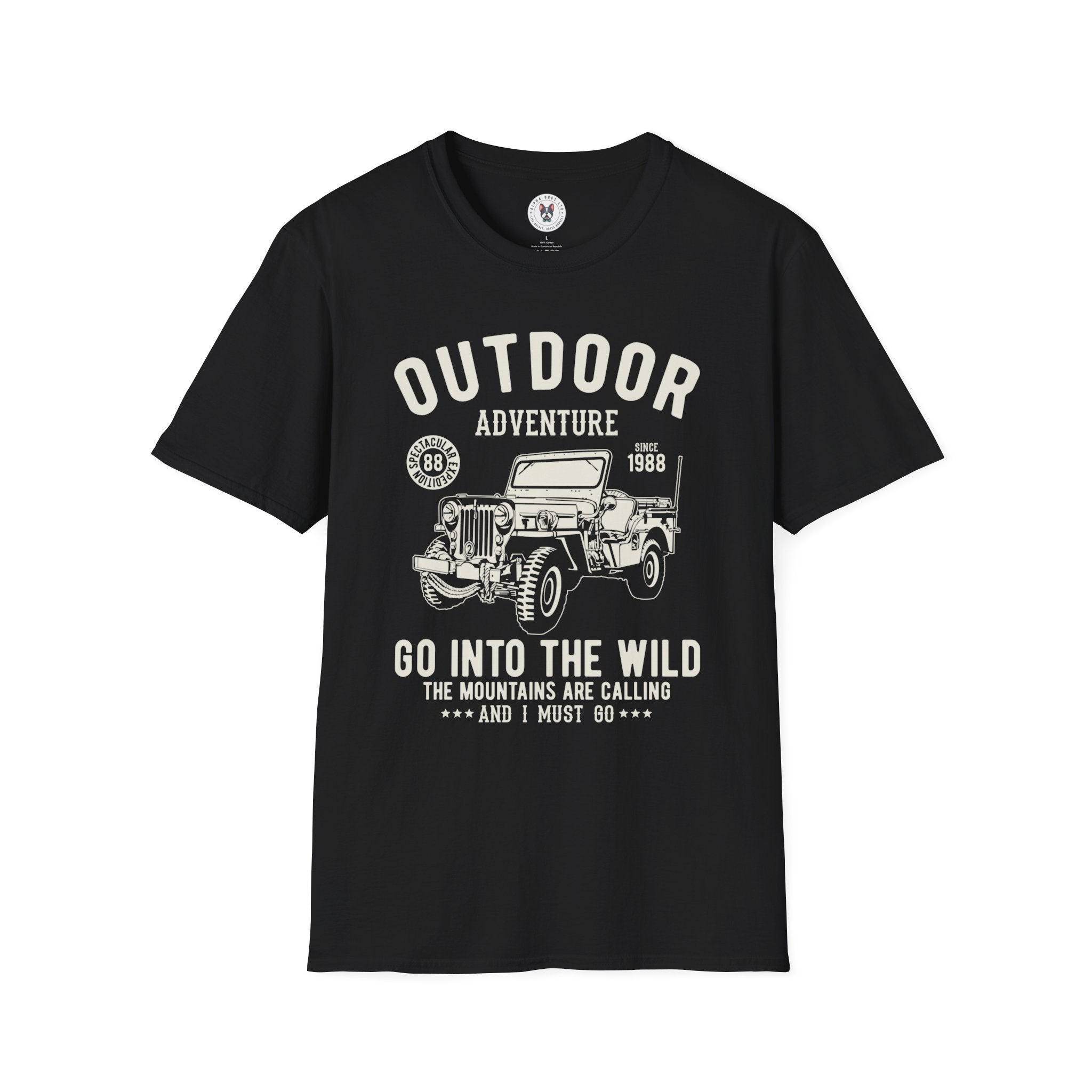 "OUTDOOR ADVENTURE GO INTO WILD" Unisex Soft style T-Shirt