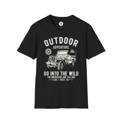 "OUTDOOR ADVENTURE GO INTO WILD" Unisex Soft style T-Shirt