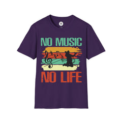 "No Music No Life" Unisex Soft style T-Shirt