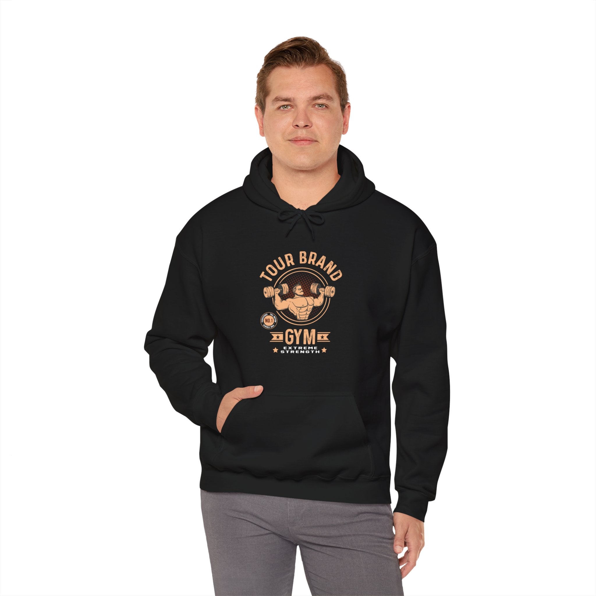 "Tour Brand Gym Extreme Strength" Unisex Heavy Blend™ Hooded Sweatshirt