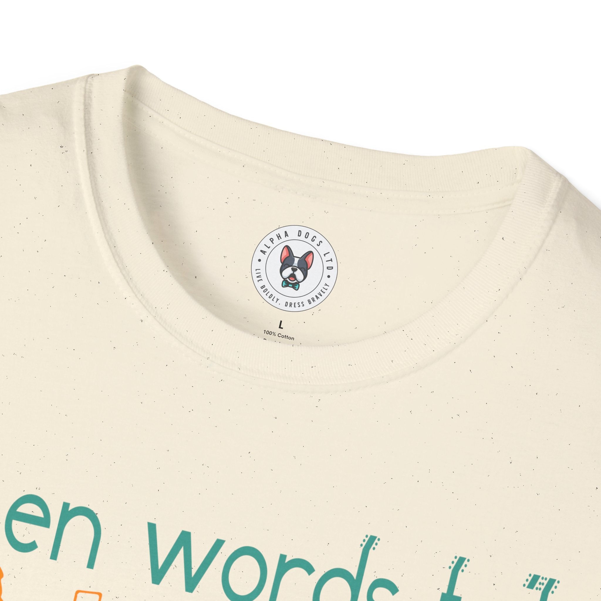 "When Words Fail Music Speaks" Unisex Soft style T-Shirt