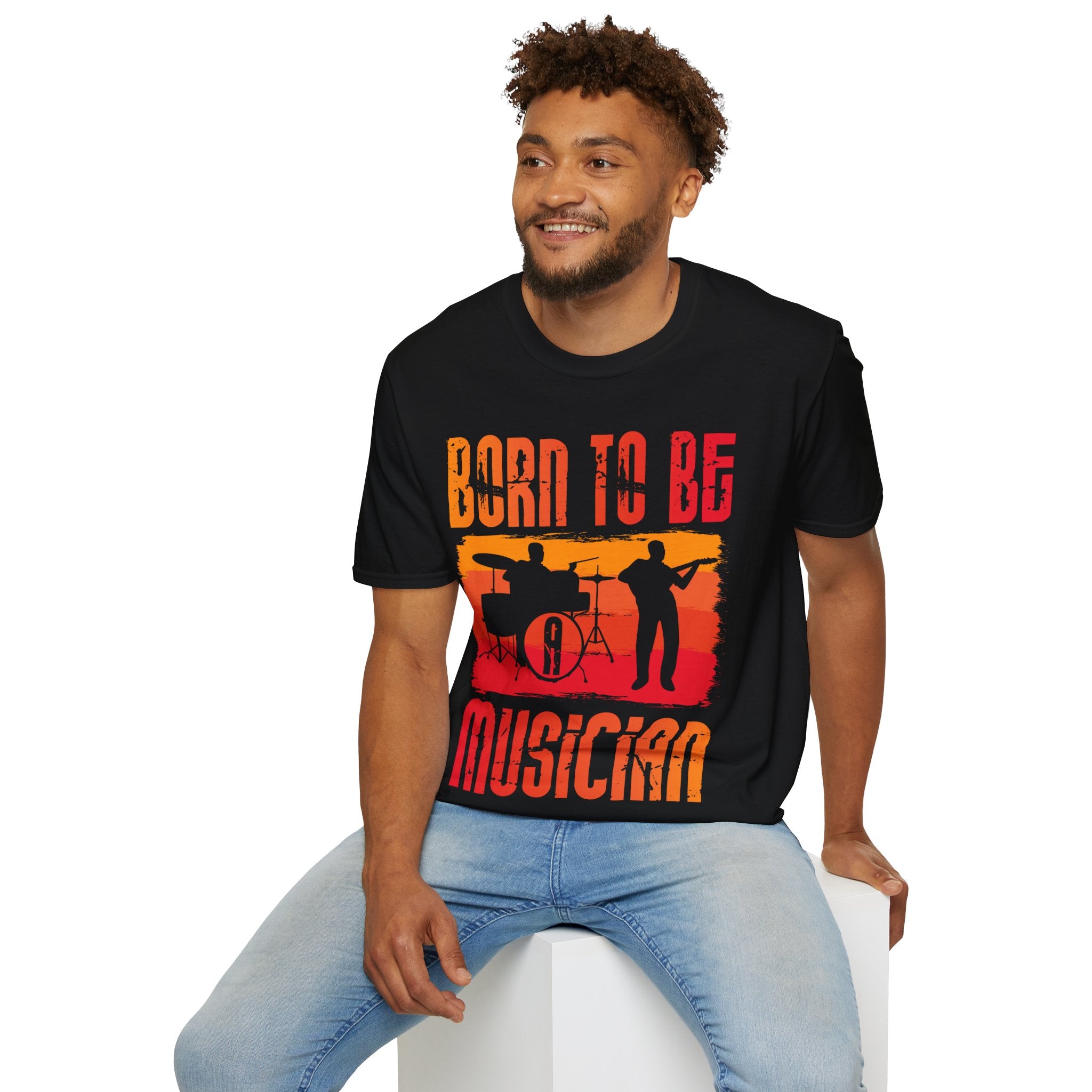 "Born To Be Musician" Unisex Soft style T-Shirt