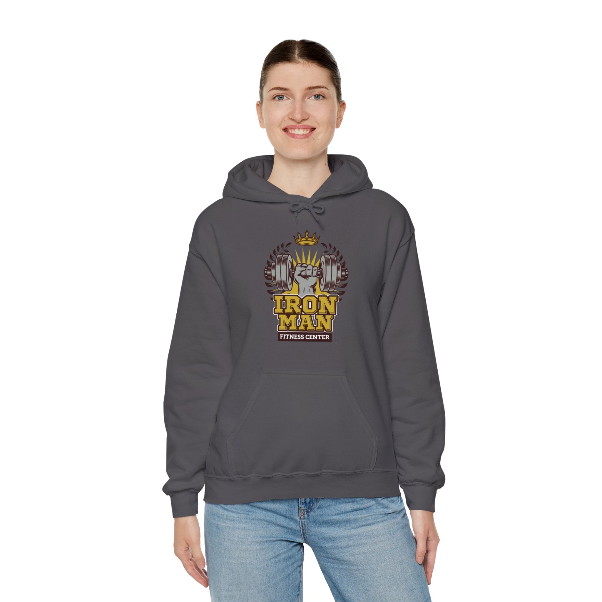 "IronMan Fitness Centre" Unisex Heavy Blend™ Hooded Sweatshirt