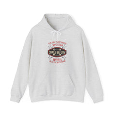 "The only place where success comes before work is in the dictionary" Unisex Heavy Blend™ Hooded Sweatshirt