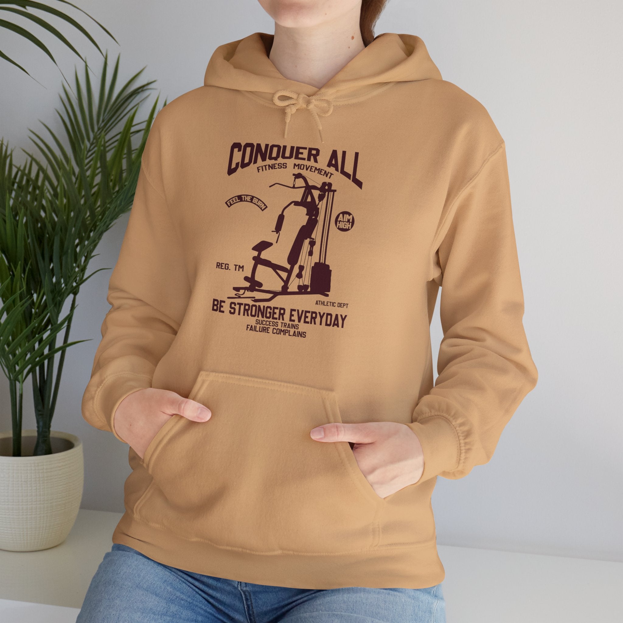 "Conquer All Be Stronger Everyday" Unisex Heavy Blend™ Hooded Sweatshirt