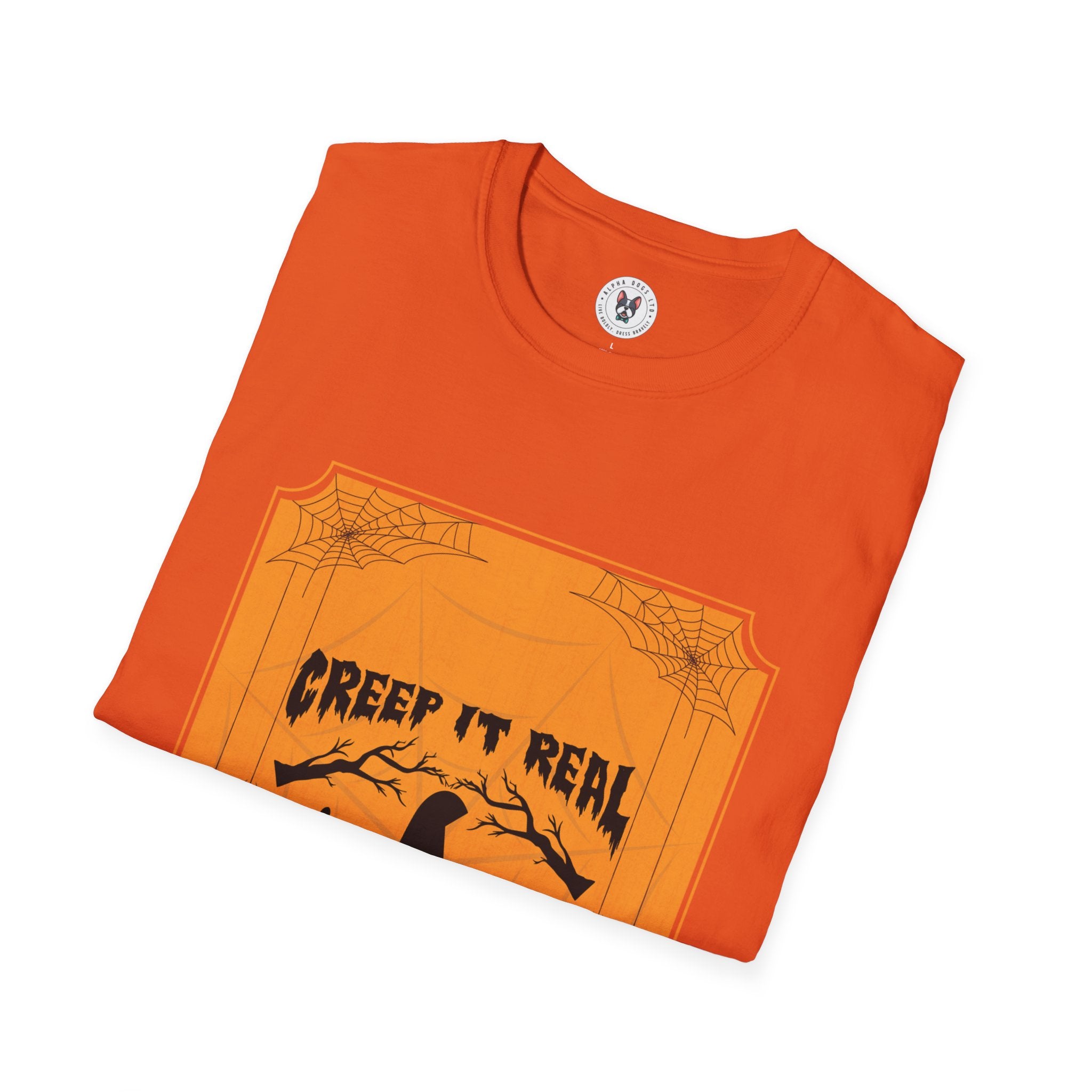 "CREEP IT REAL HAPPY HALLOWEEN" Unisex Soft style T-Shirt