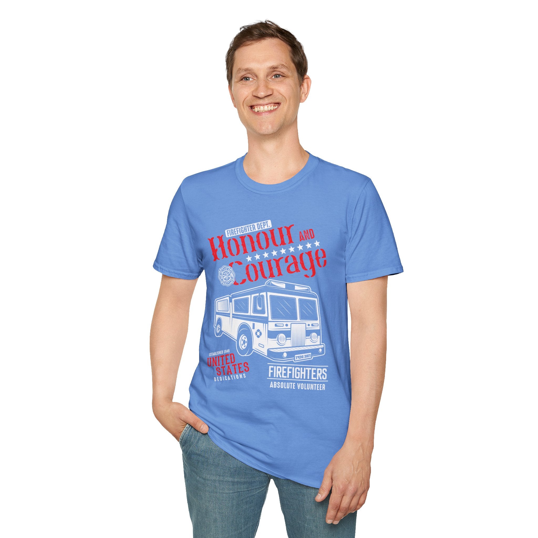 "HONOUR AND COURAGE UNITED STATES" Unisex Soft style T-Shirt