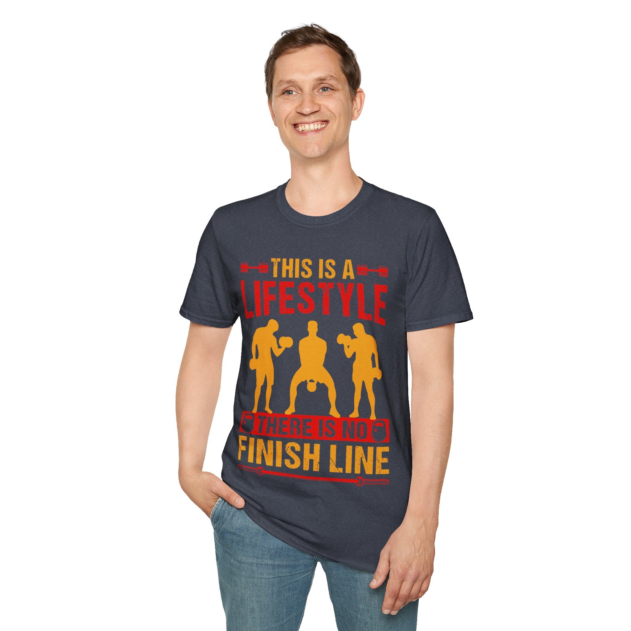 "This Is A Life Style There Is No Finish Line" Unisex Soft style T-Shirt