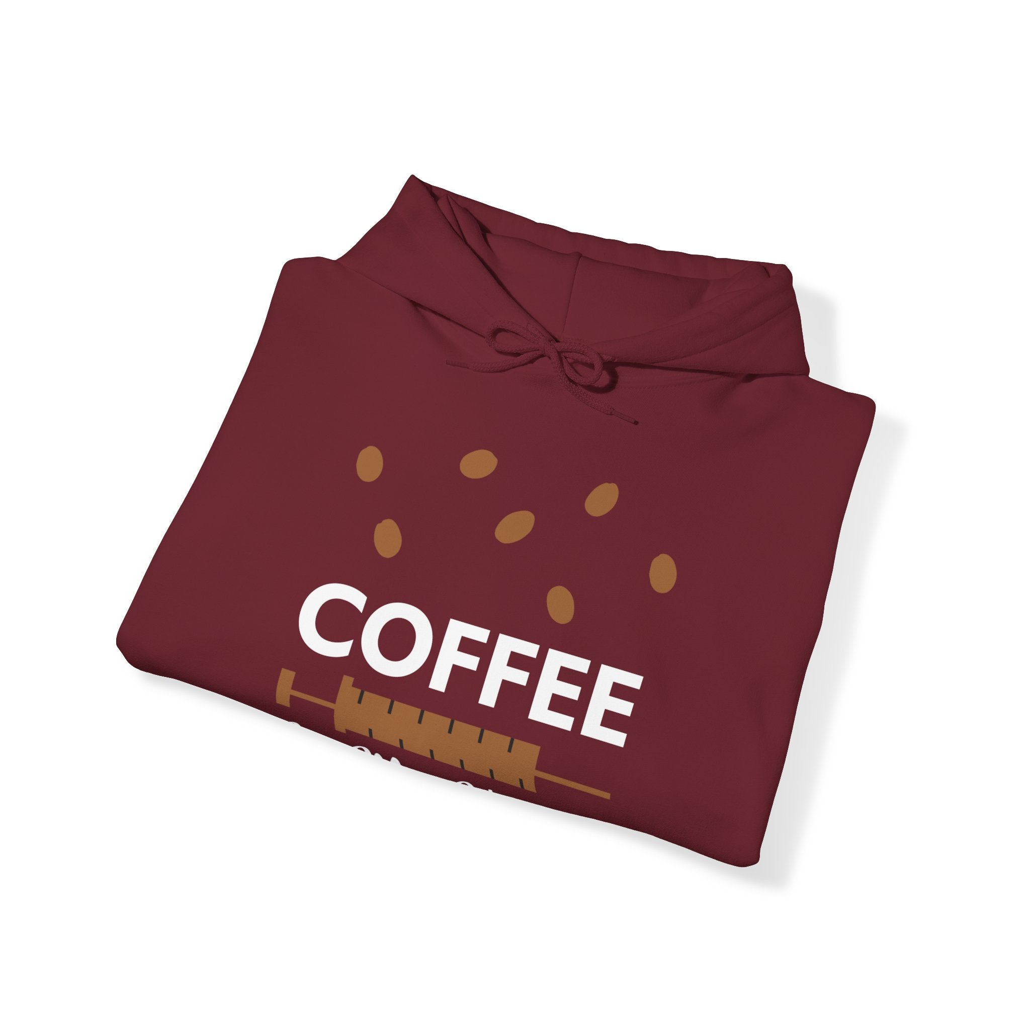 "COFFEE IS MY VACCINE" Unisex Heavy Blend™ Hooded Sweatshirt